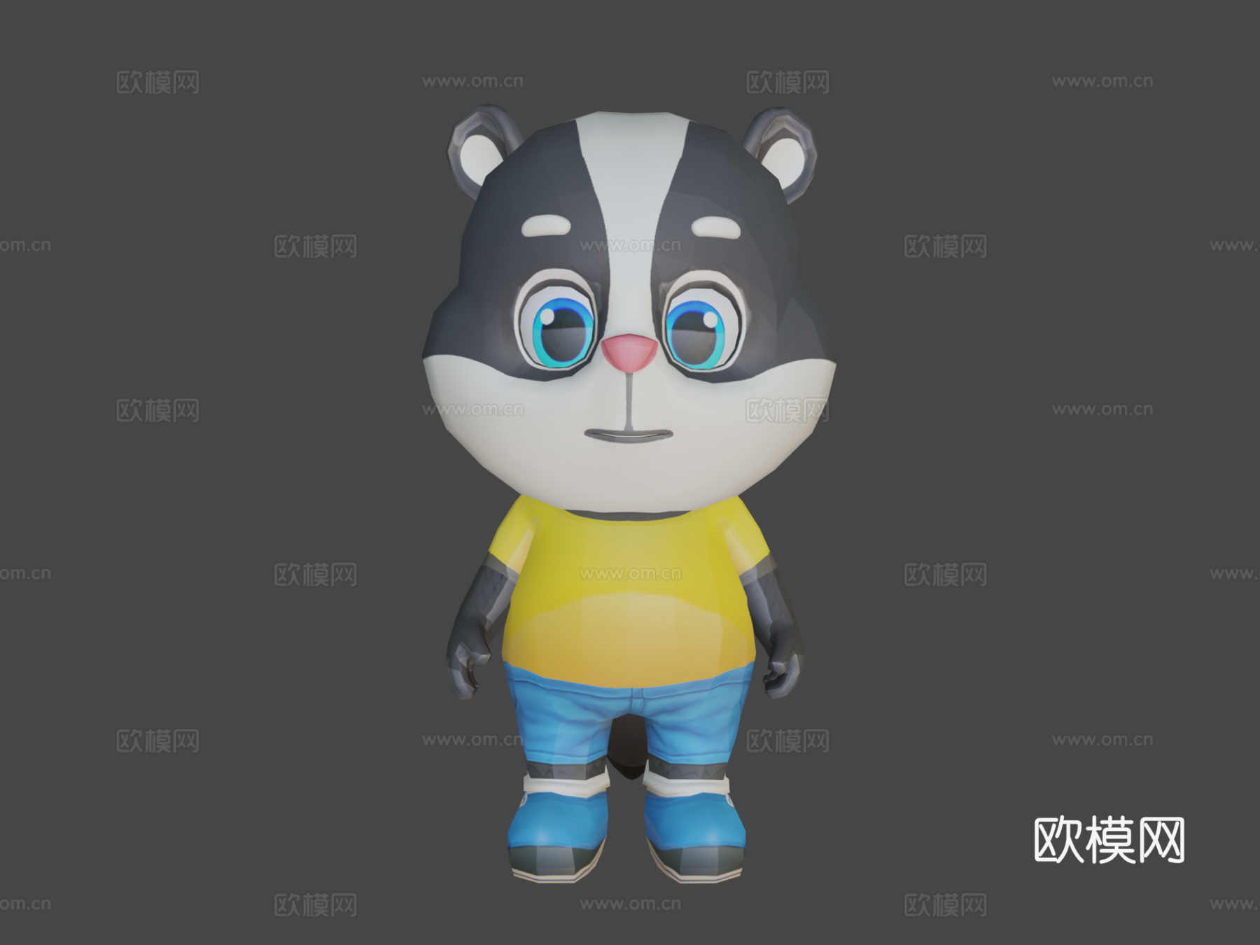 臭鼬动画骨骼su模型