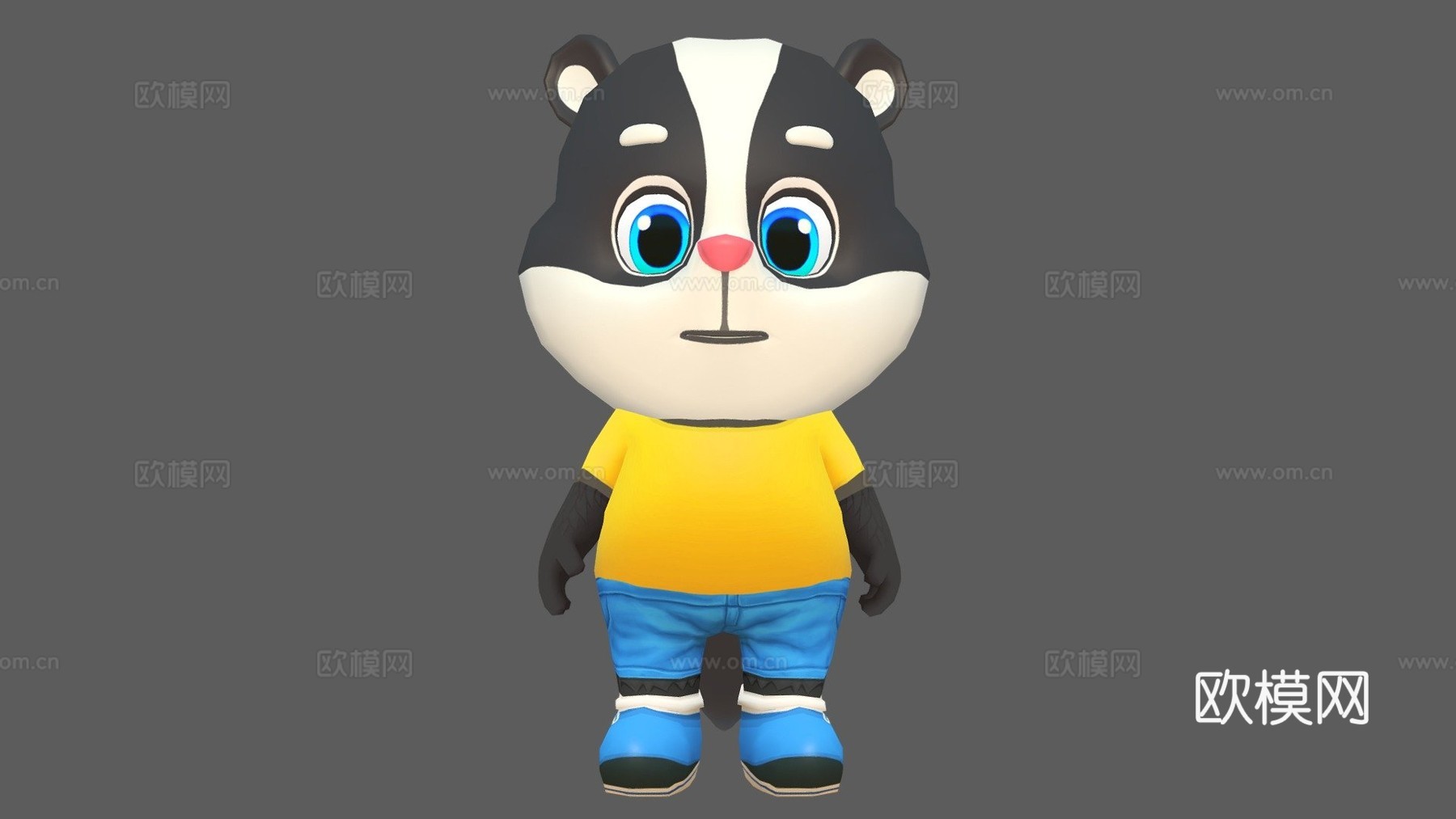 臭鼬动画骨骼su模型