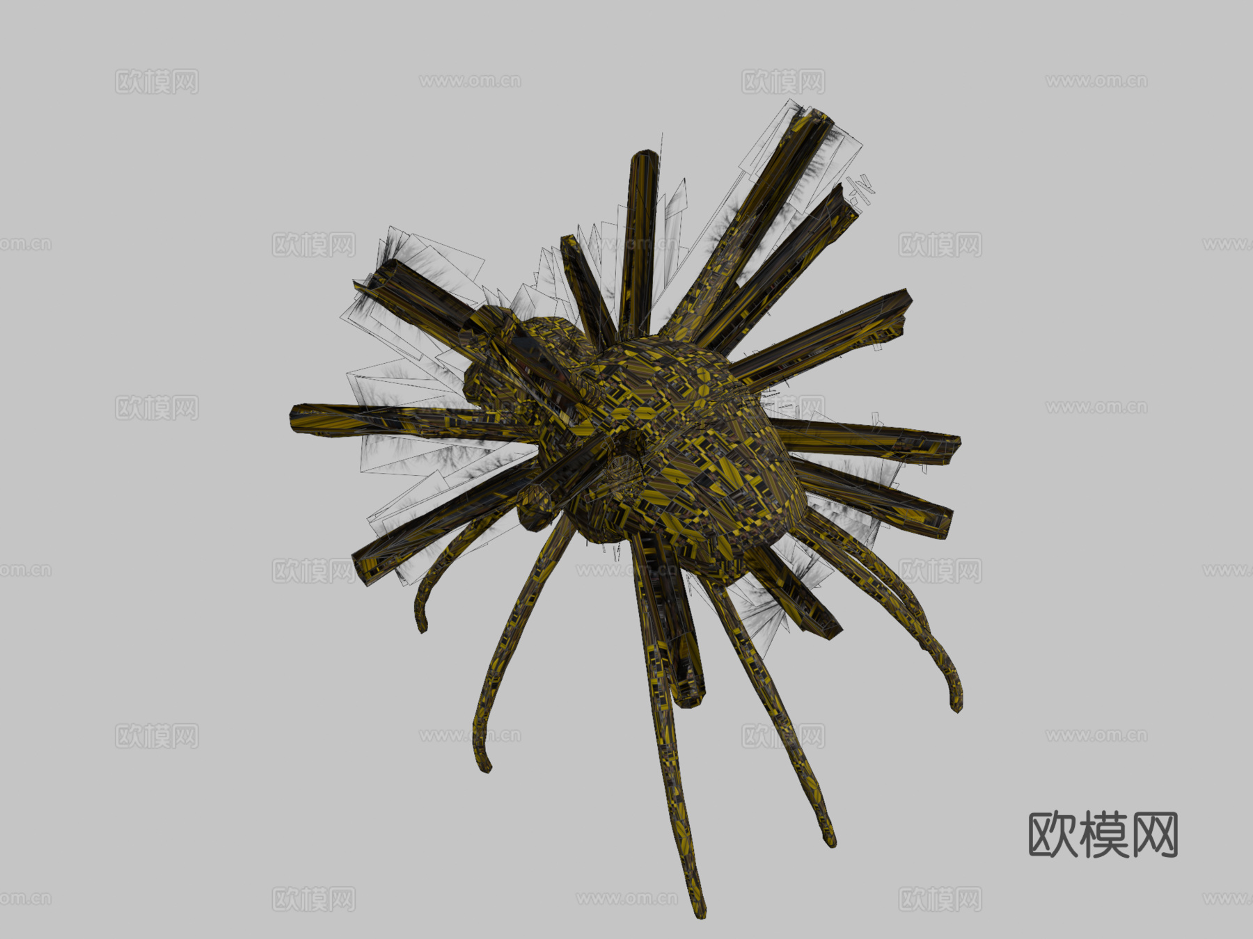 金丝圆蛛su模型下载（渲染图2）