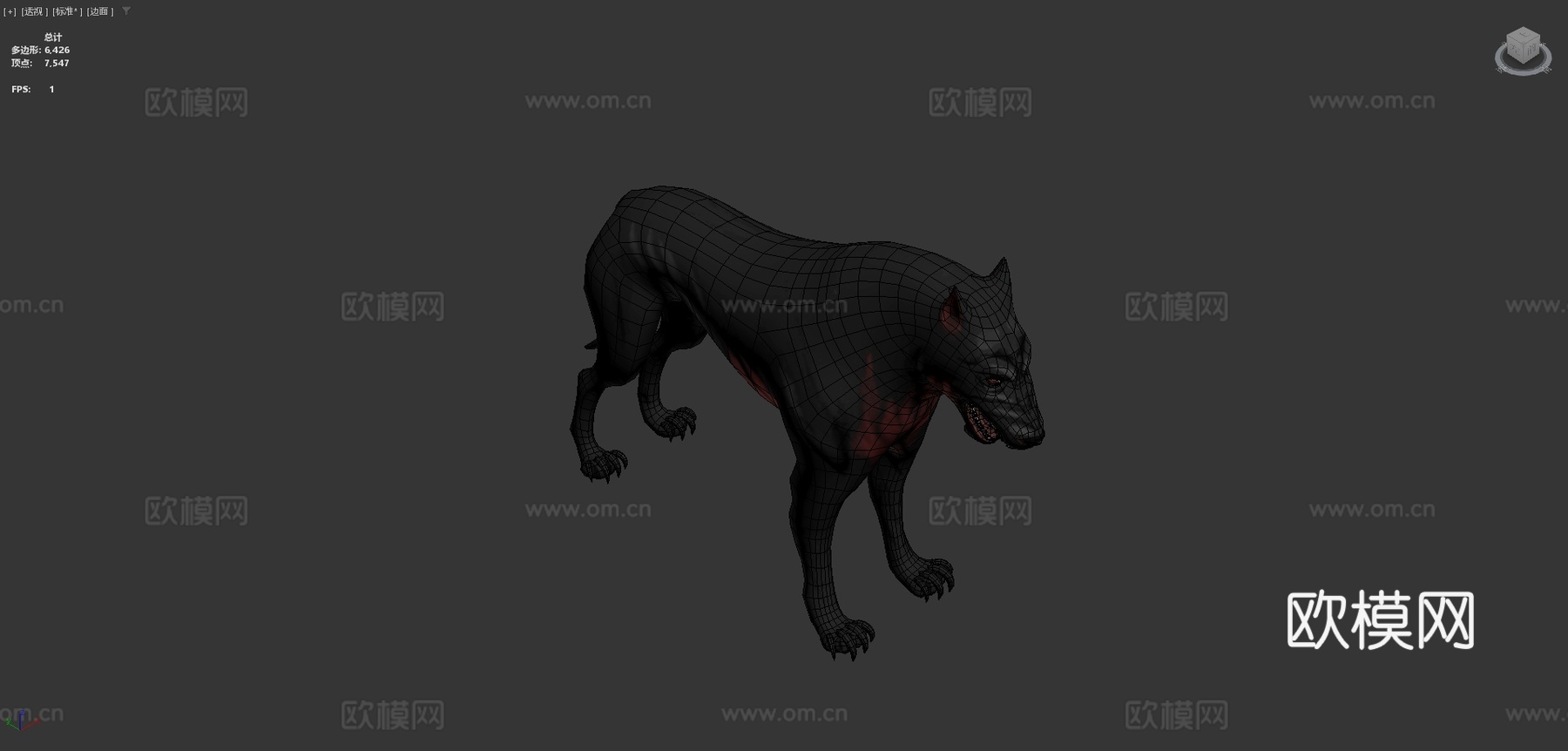 地狱犬su模型下载（渲染图4）