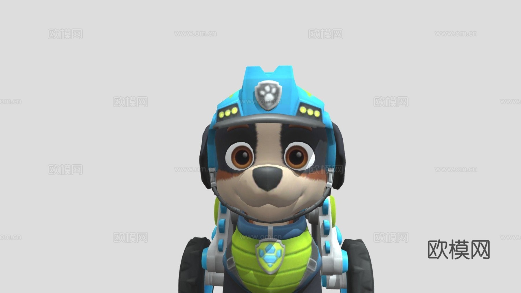 移动端汪汪队立大功救援世界雷克斯su模型下载（渲染图1）