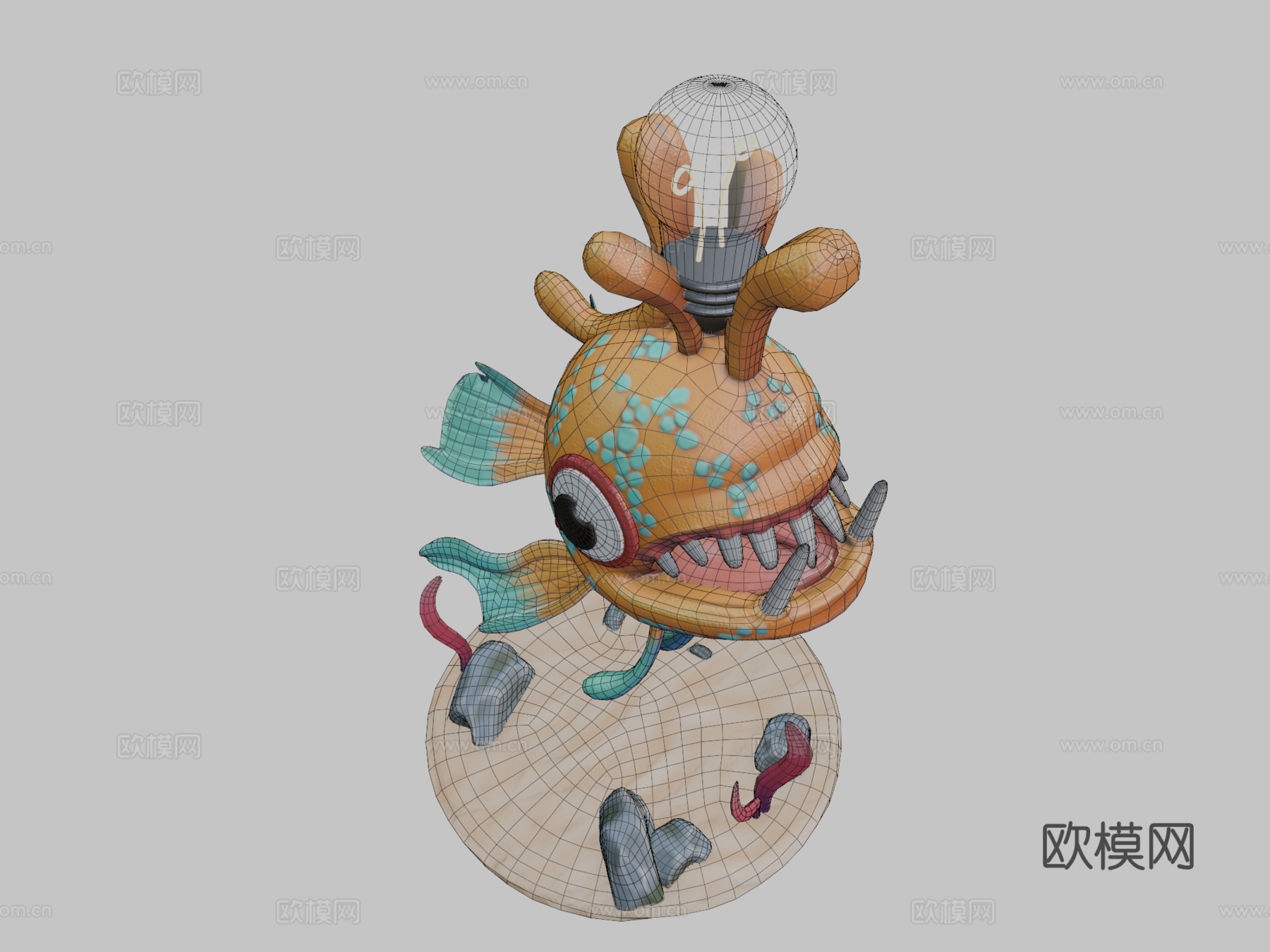 深海鮟鱇漂流物su模型