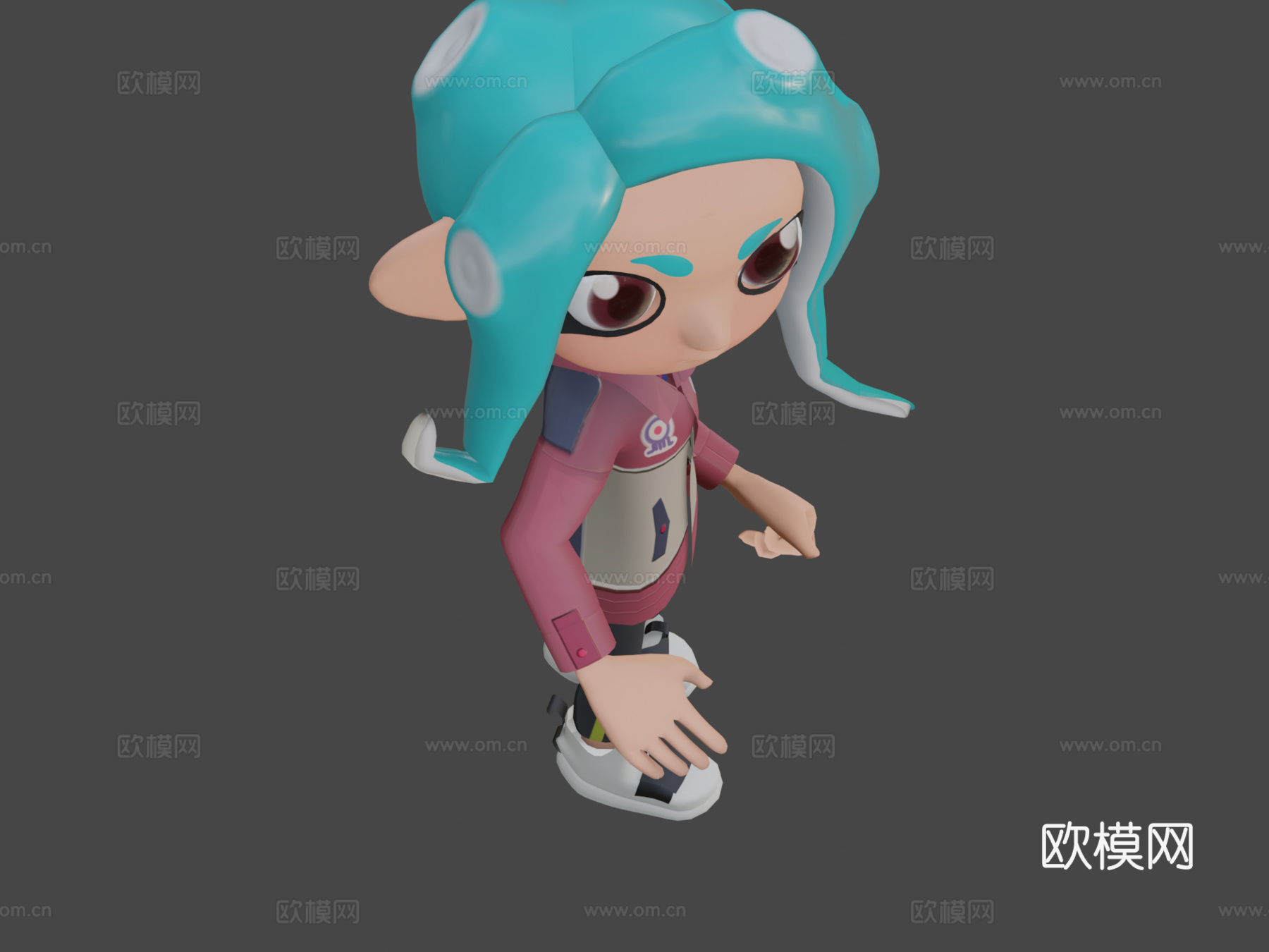 章鱼人su模型下载（渲染图8）