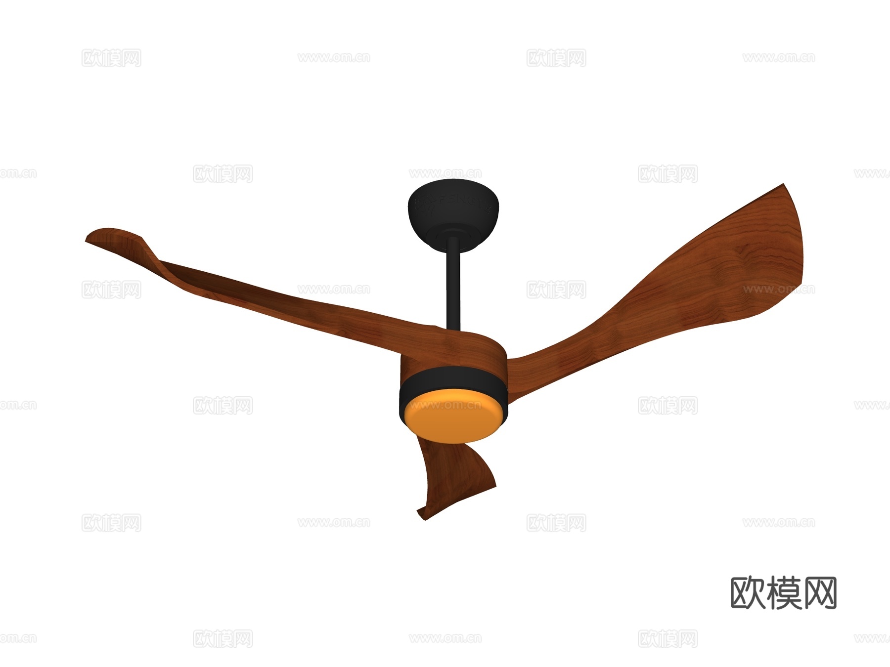 风扇 吊扇 风扇灯su模型下载（渲染图2）