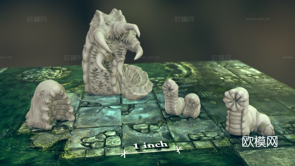 打印下水道怪物水蛭su模型