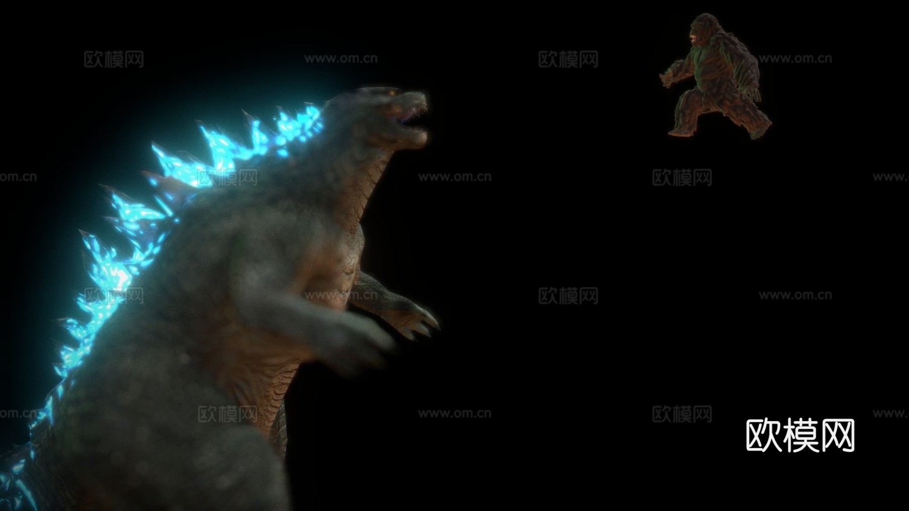 哥斯拉2014对战金刚2017su模型