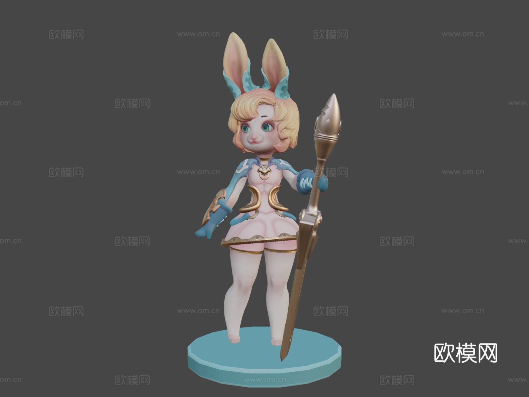 兔子骑士su模型