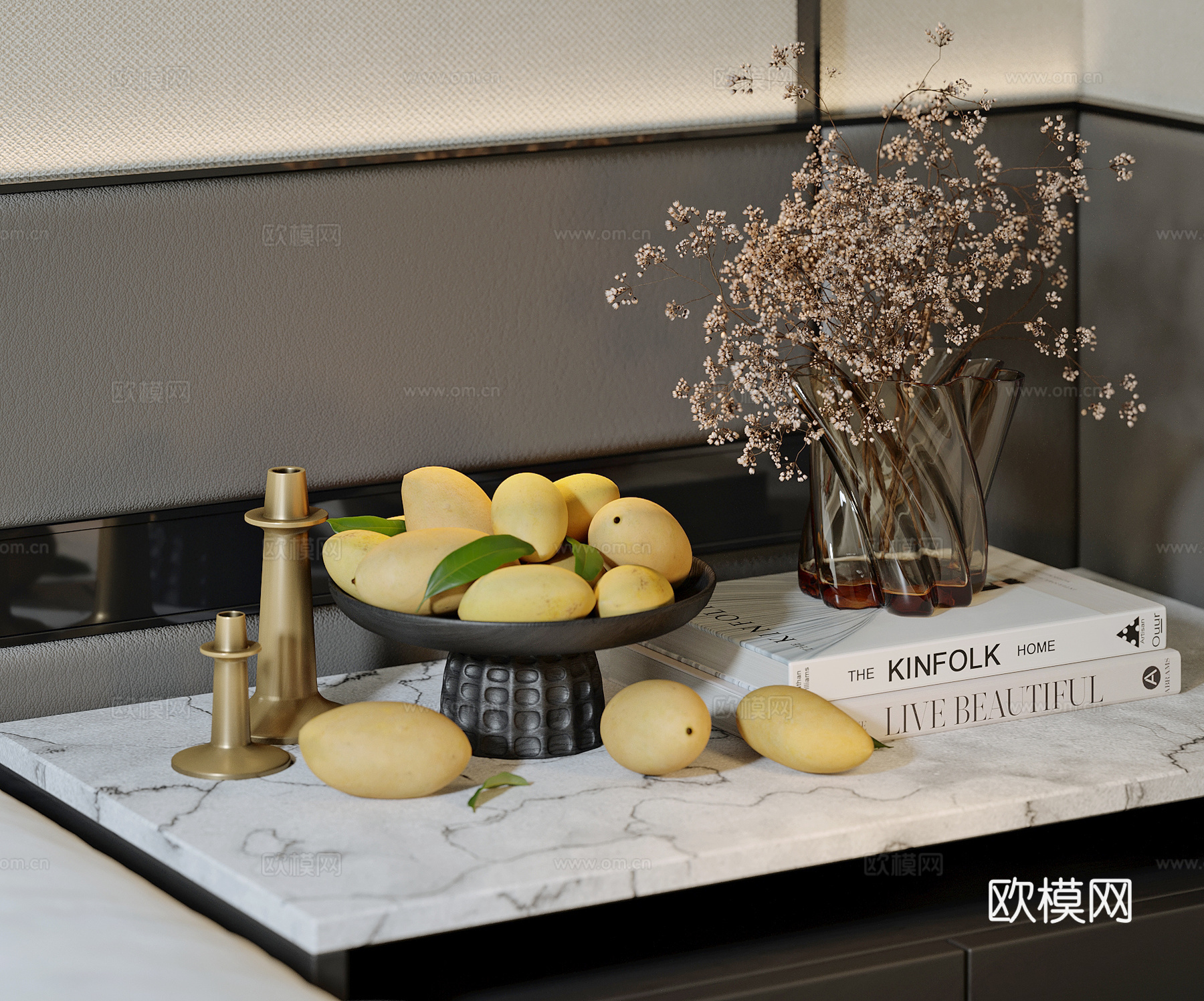 现代水果芒果su模型下载（渲染图1）