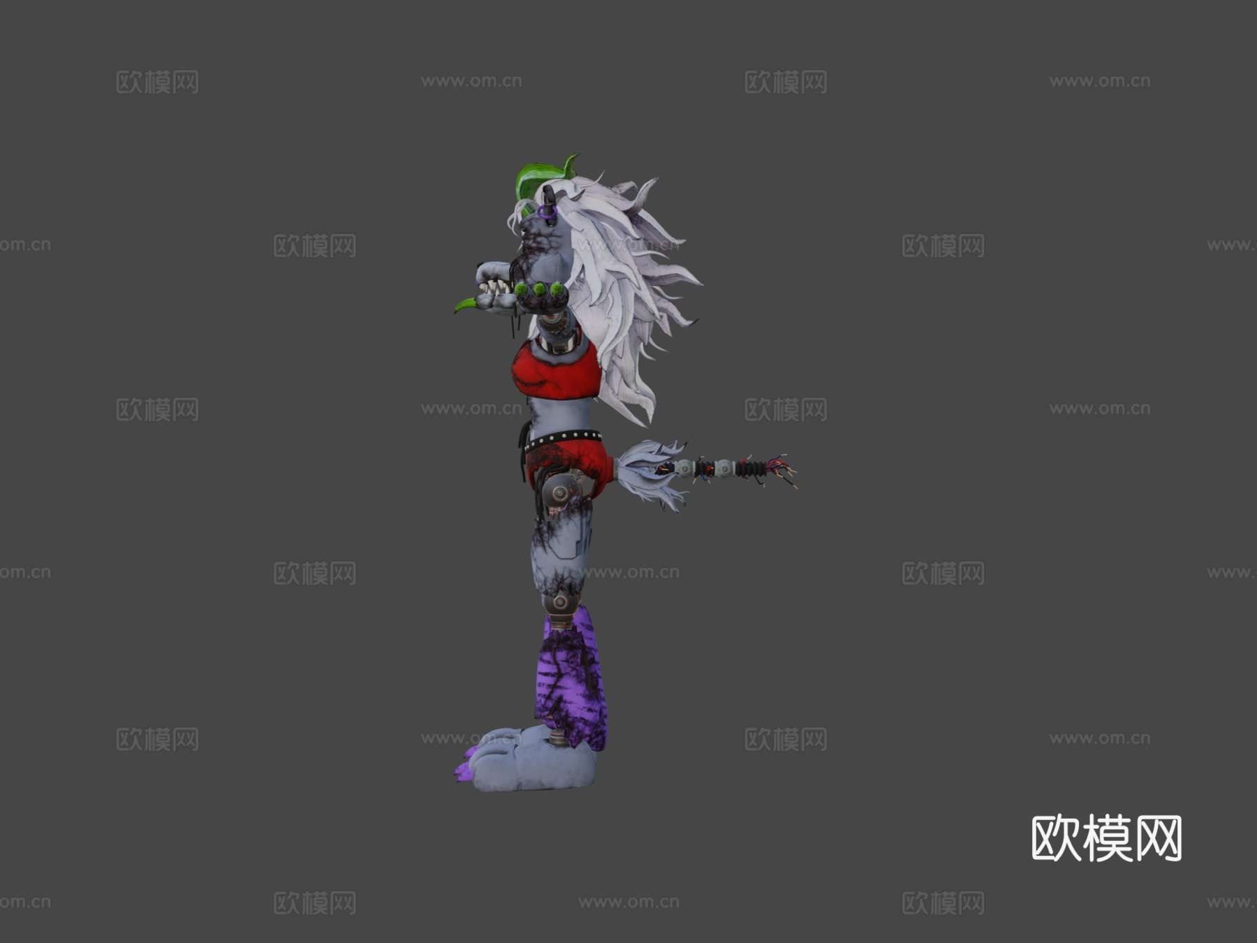 破碎的罗克珊狼su模型