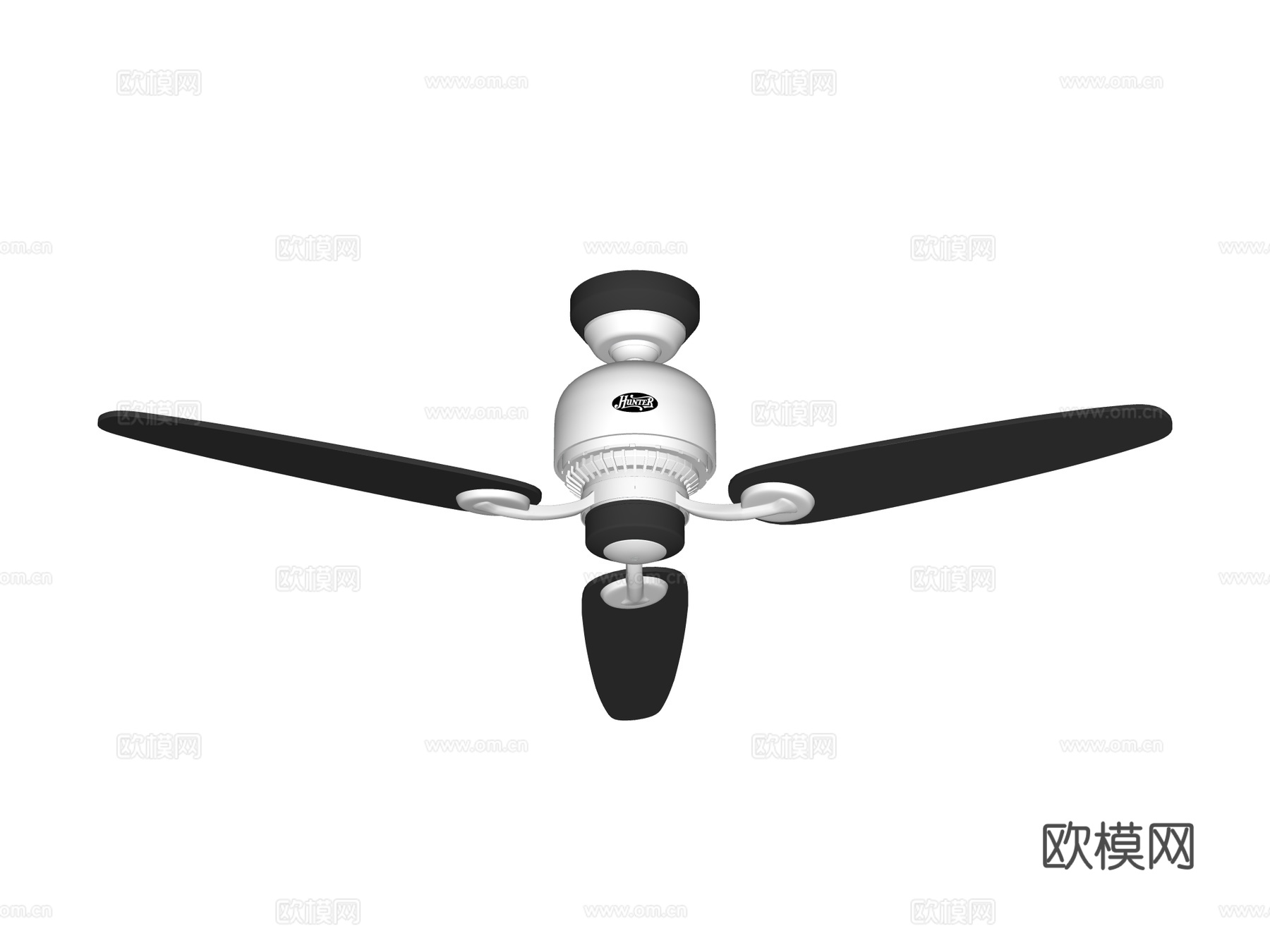 风扇 吊扇su模型下载（渲染图2）