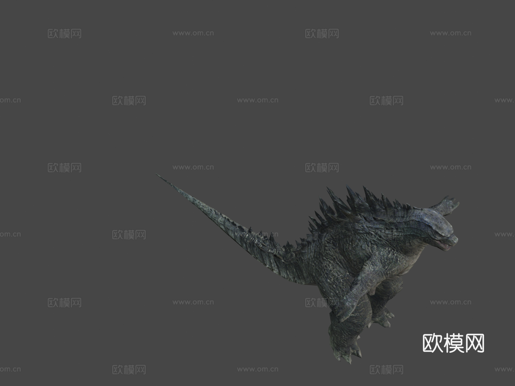 哥斯拉江南Stylesu模型下载（渲染图8）