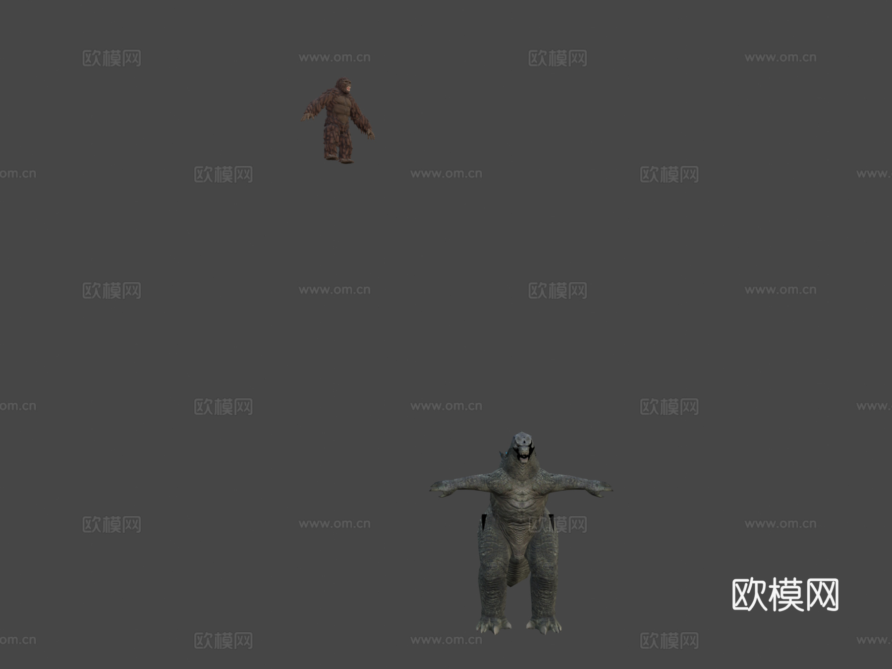 哥斯拉2014对战金刚2017su模型