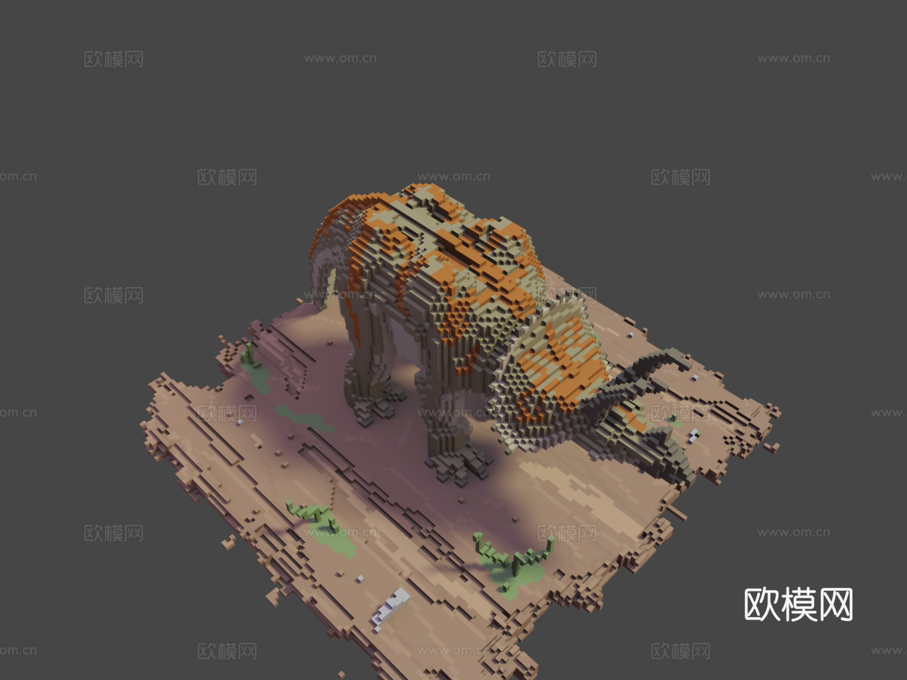 体素三角龙su模型