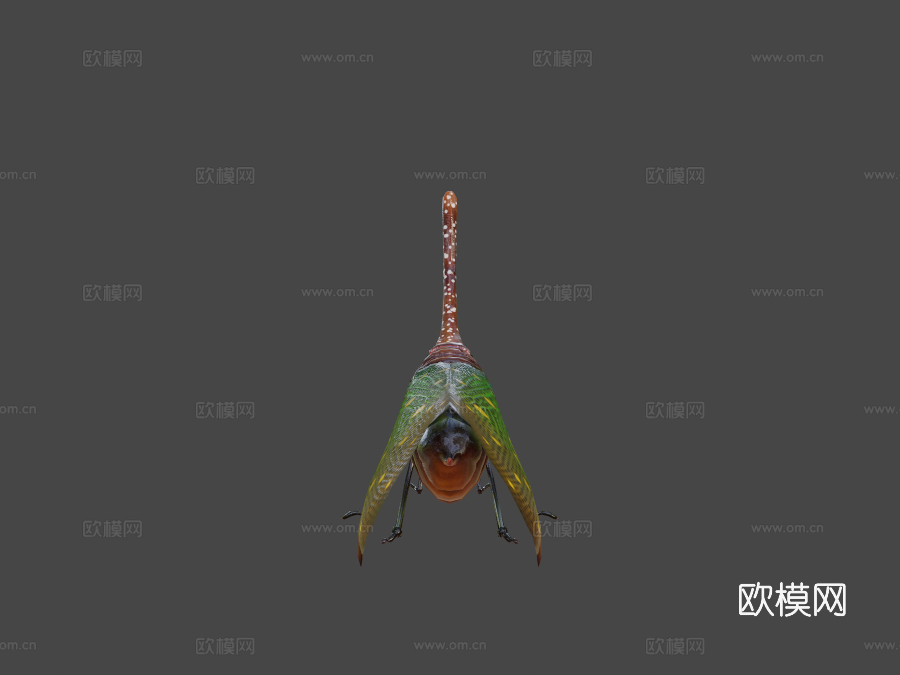 灯笼低多边形su模型