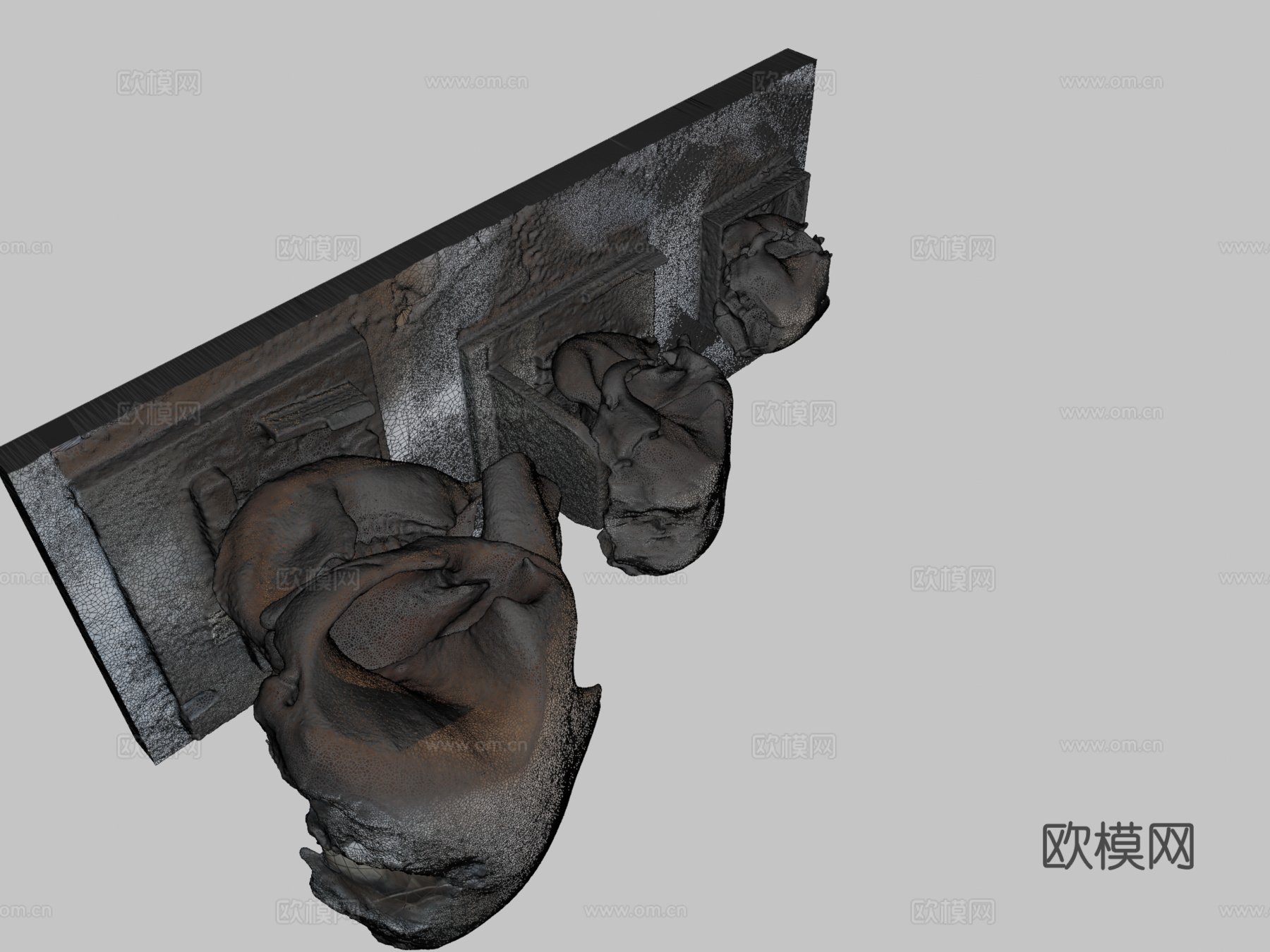 大象头骨su模型