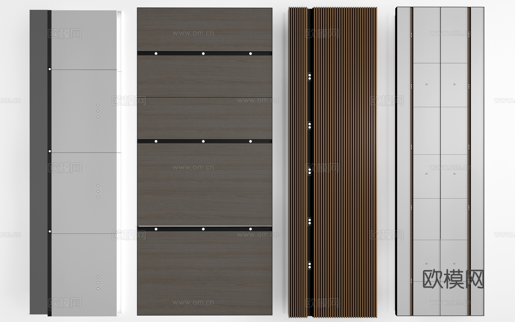 现代过道吊顶 集成吊顶 工装吊顶su模型下载（渲染图1）