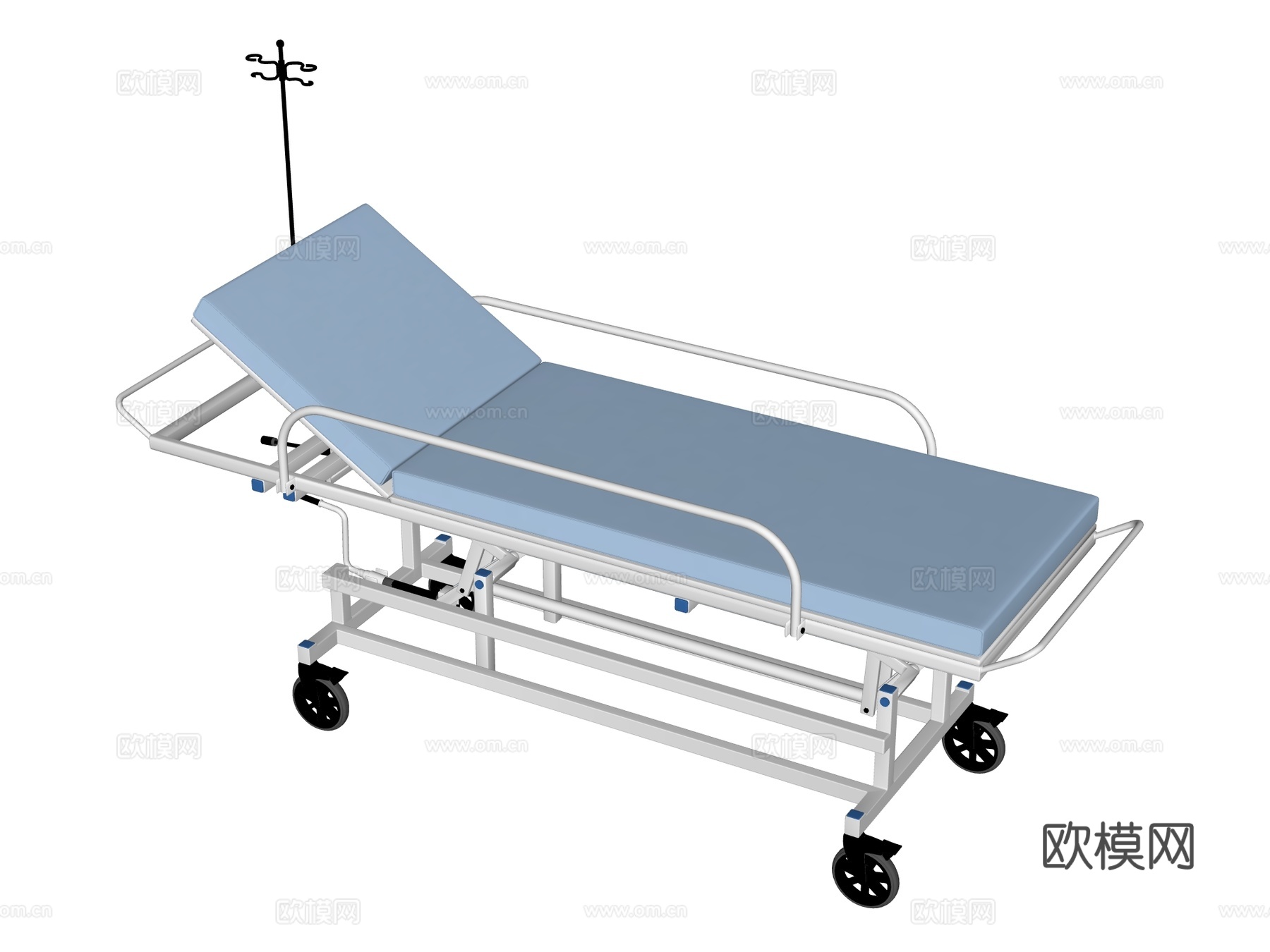 病床su模型下载（渲染图2）