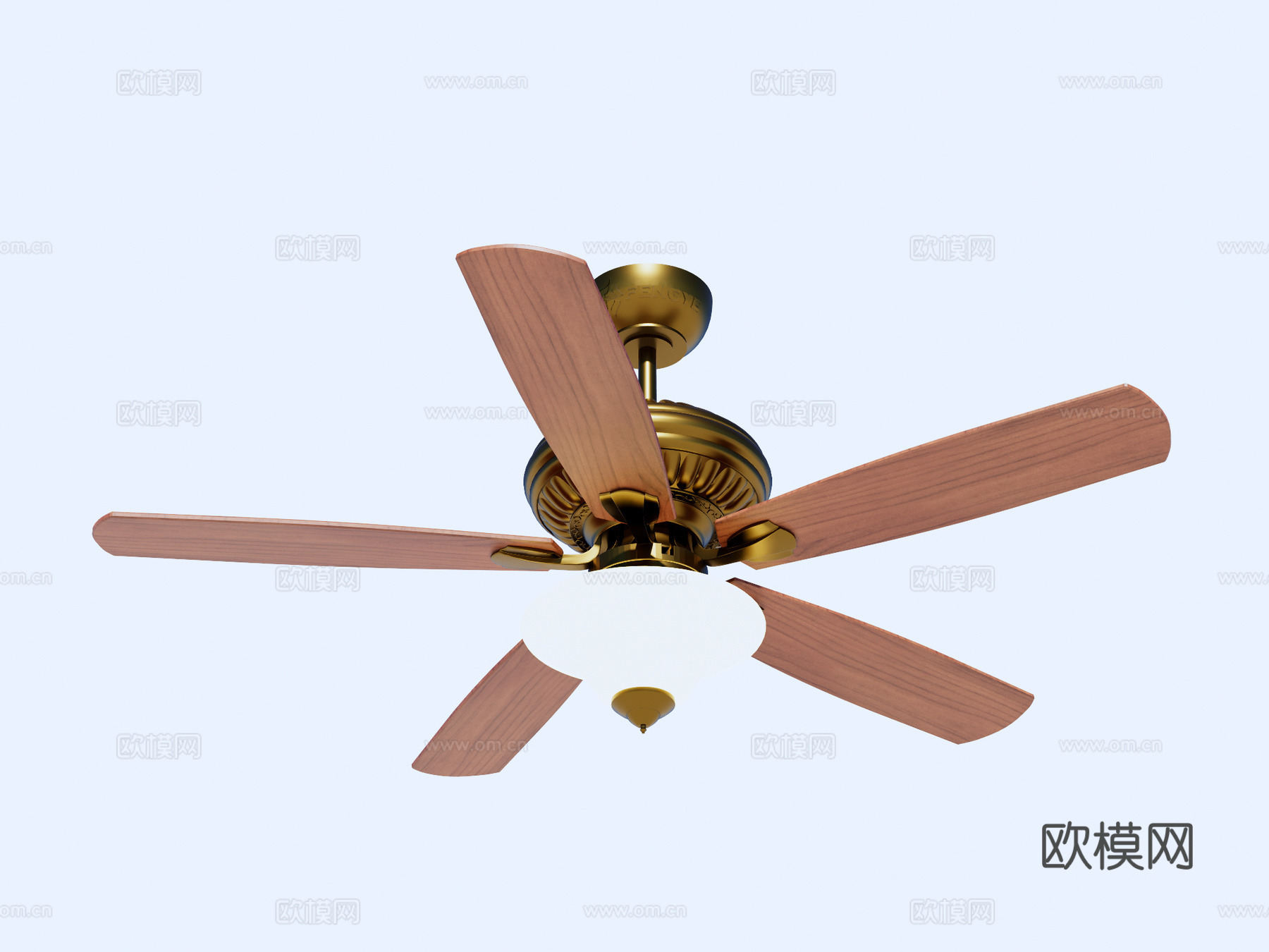 风扇 吊扇 风扇灯su模型下载（渲染图1）