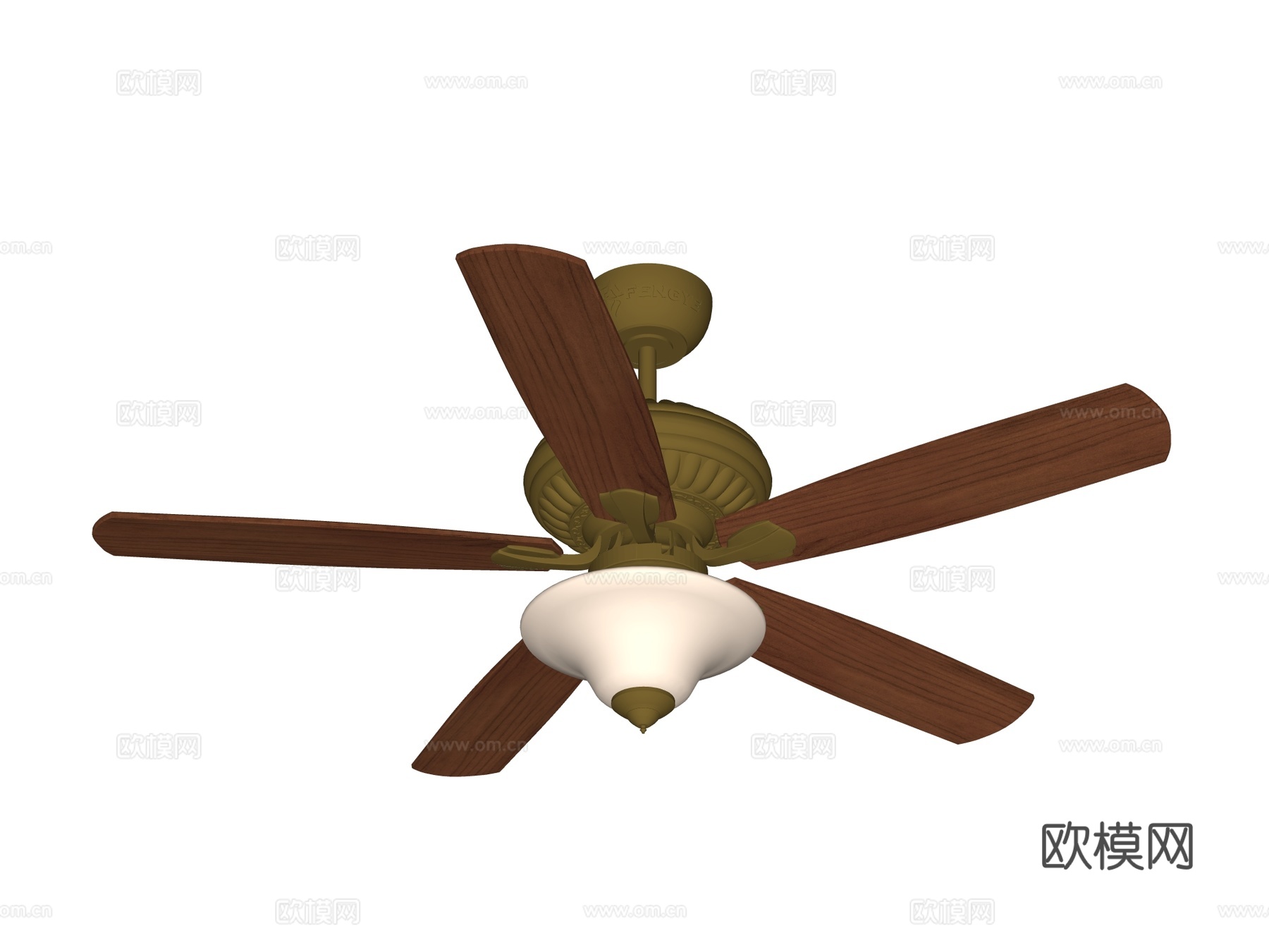 风扇 吊扇 风扇灯su模型下载（渲染图2）