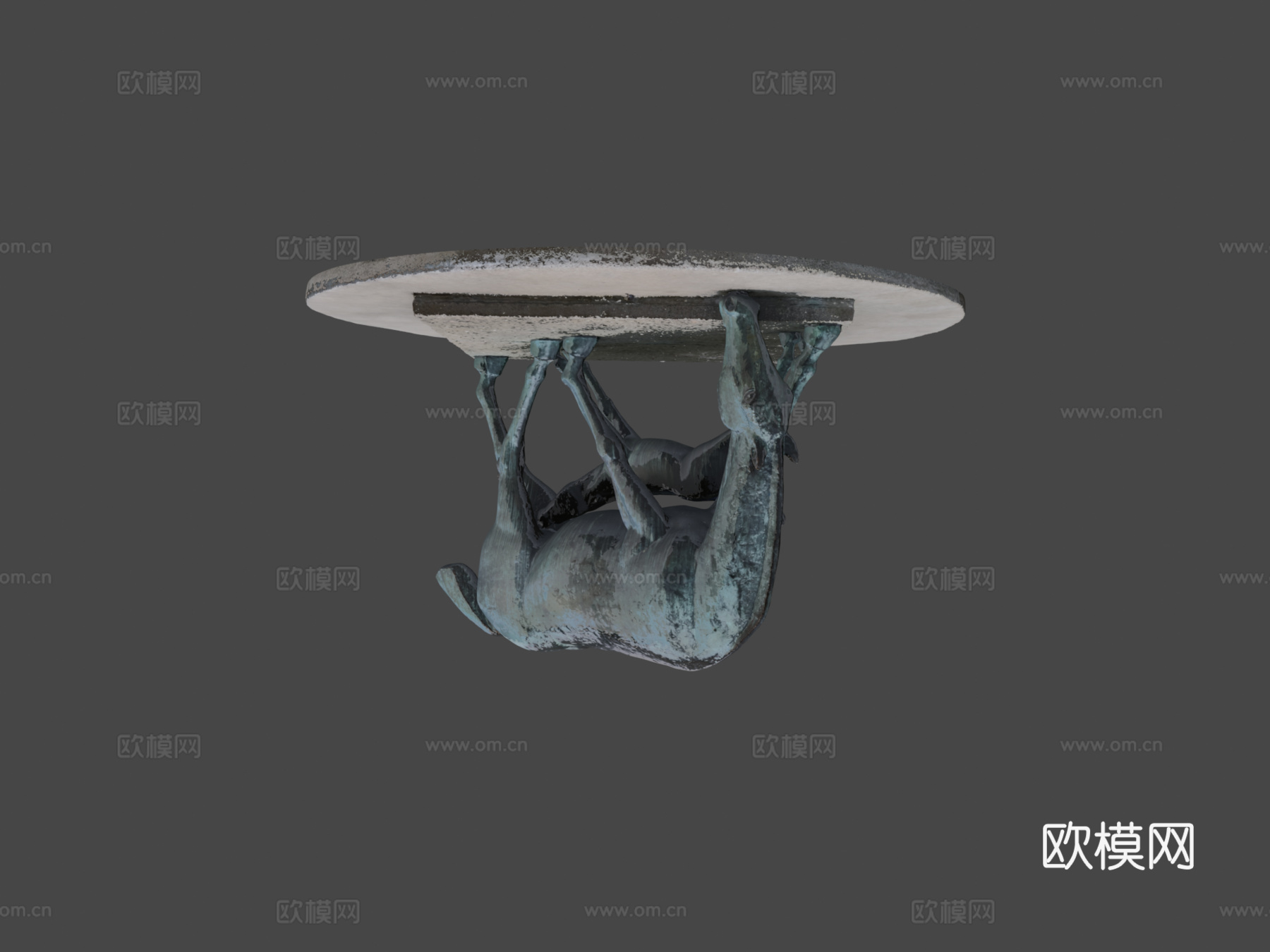 两匹马su模型下载（渲染图5）