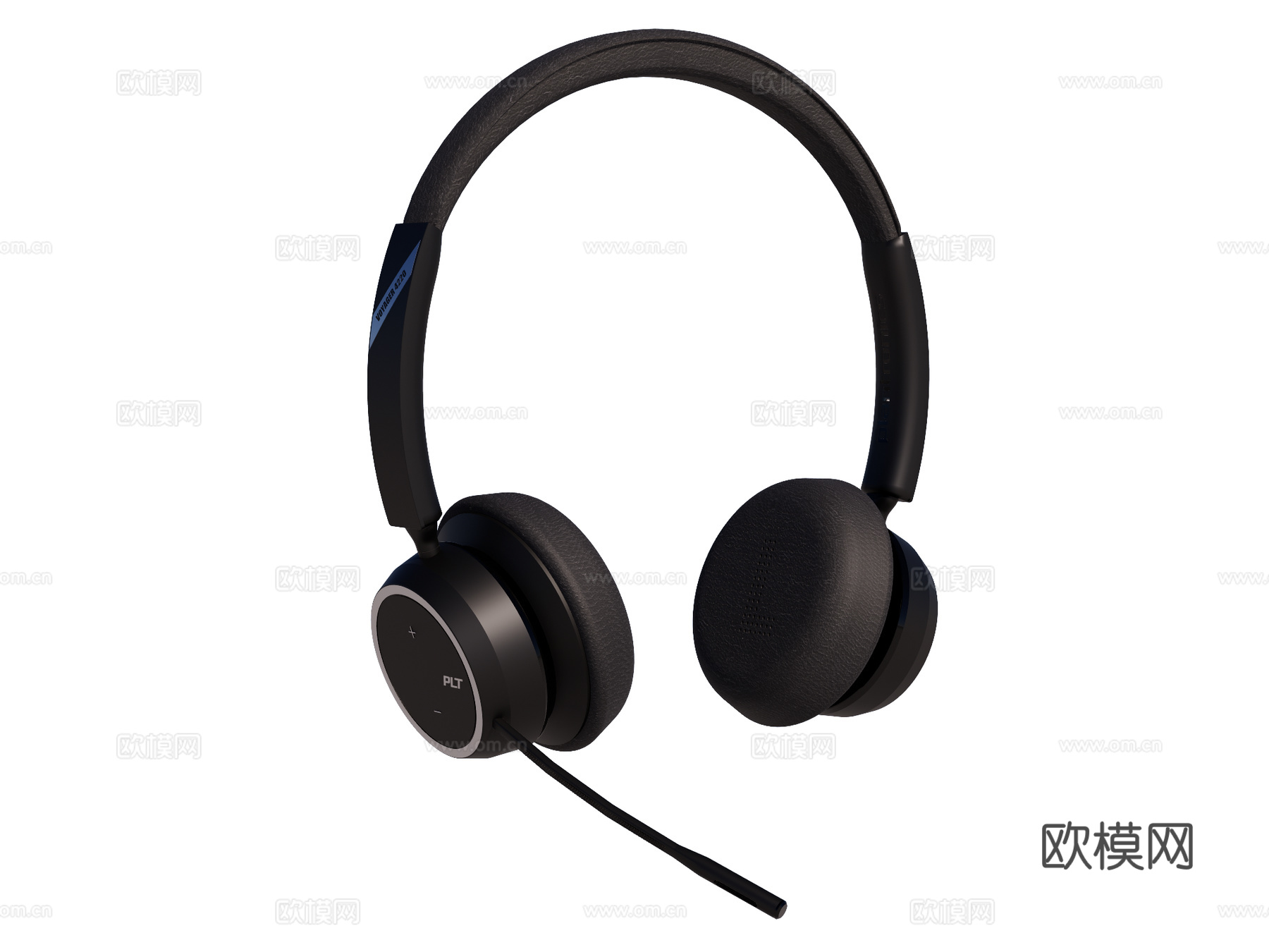 头戴式耳机su模型下载（渲染图1）