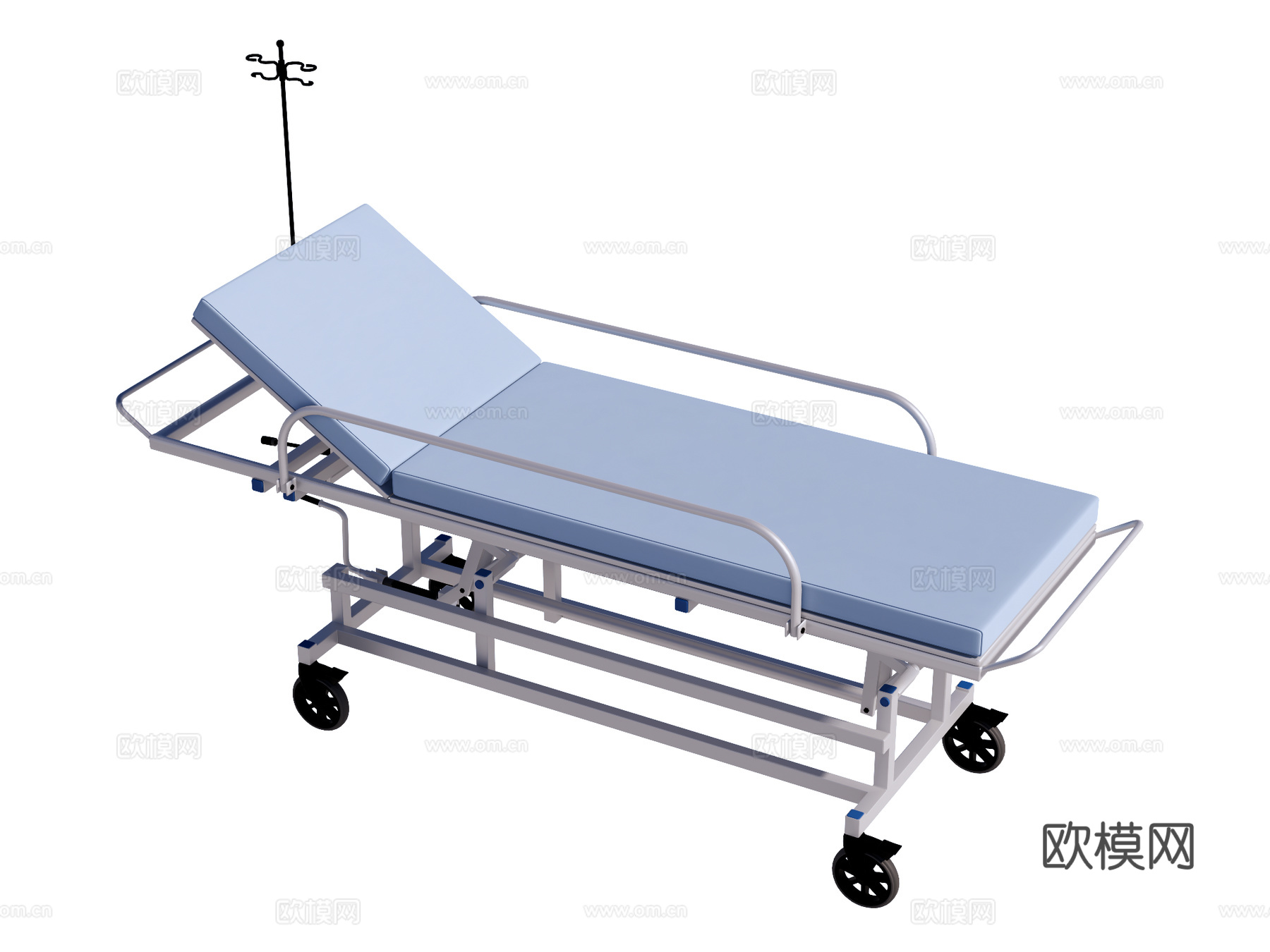 病床su模型下载（渲染图1）