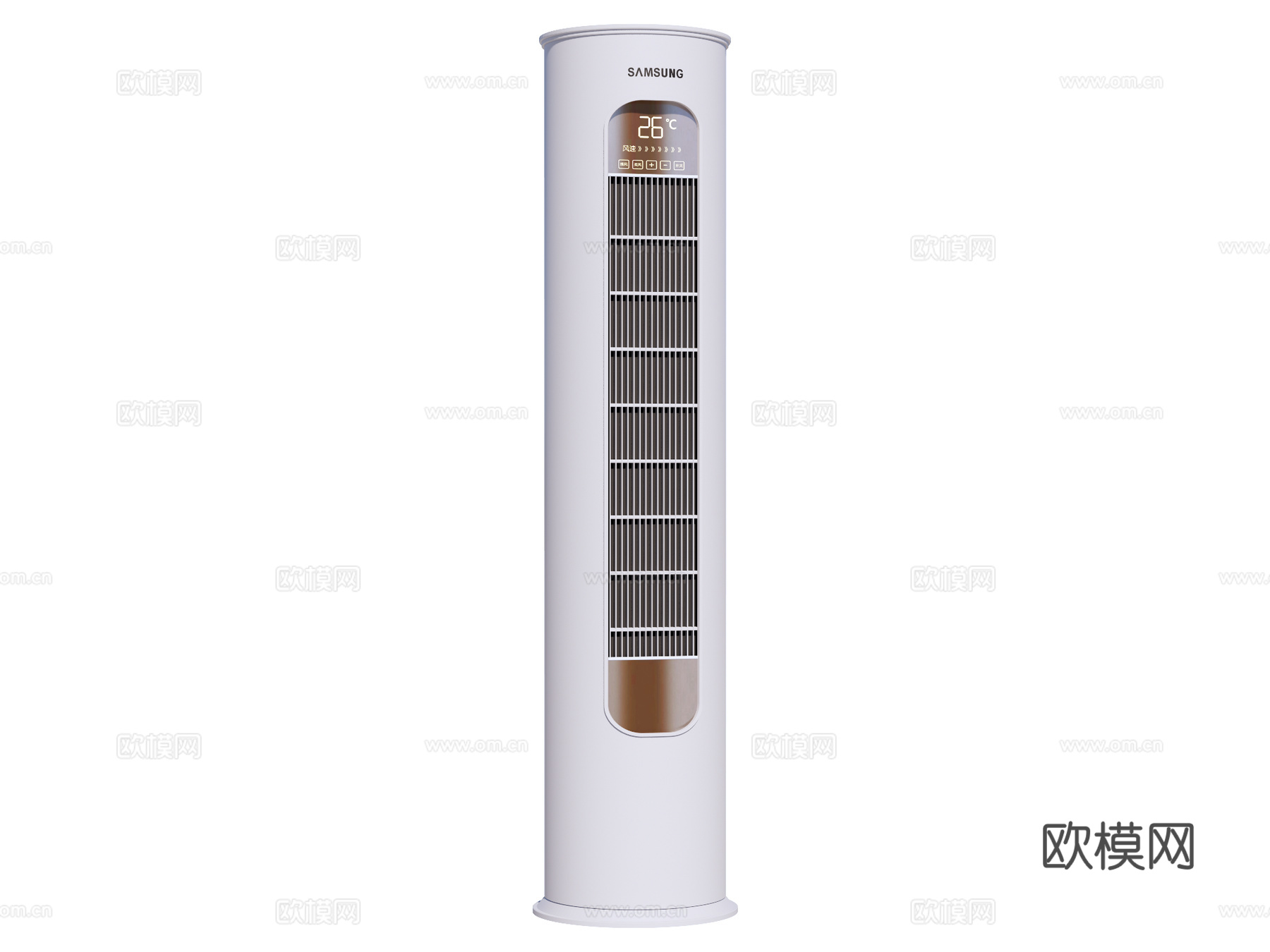 立式空调 立柜空调su模型下载（渲染图1）