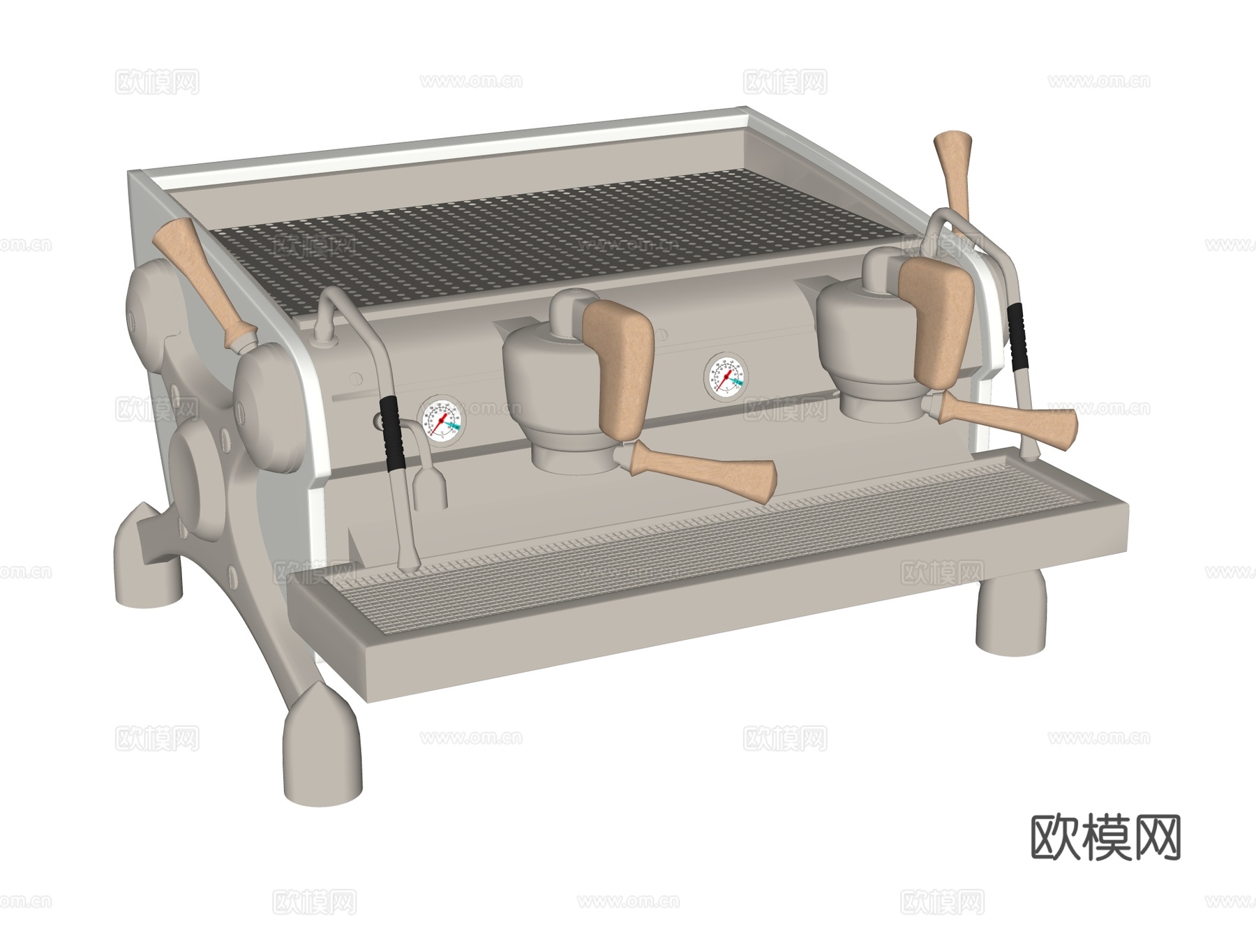 咖啡机su模型下载（渲染图2）