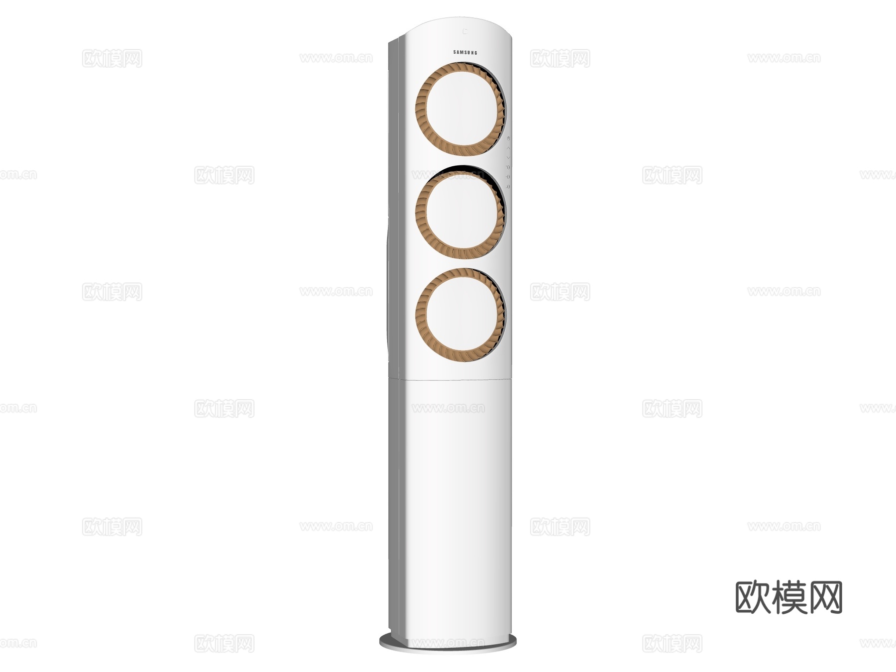 立式空调 立柜空调su模型下载（渲染图2）