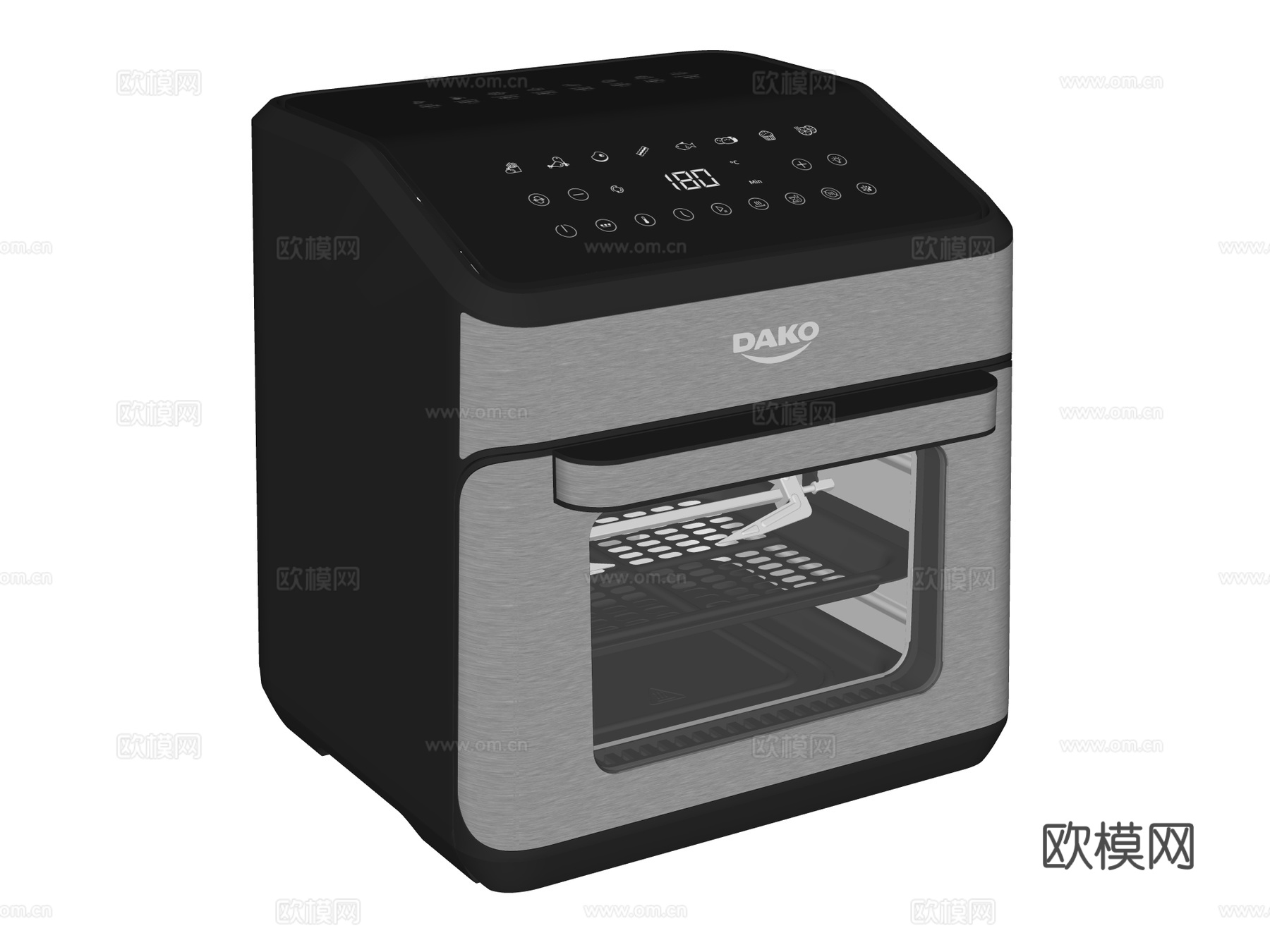 空气炸锅su模型下载（渲染图2）