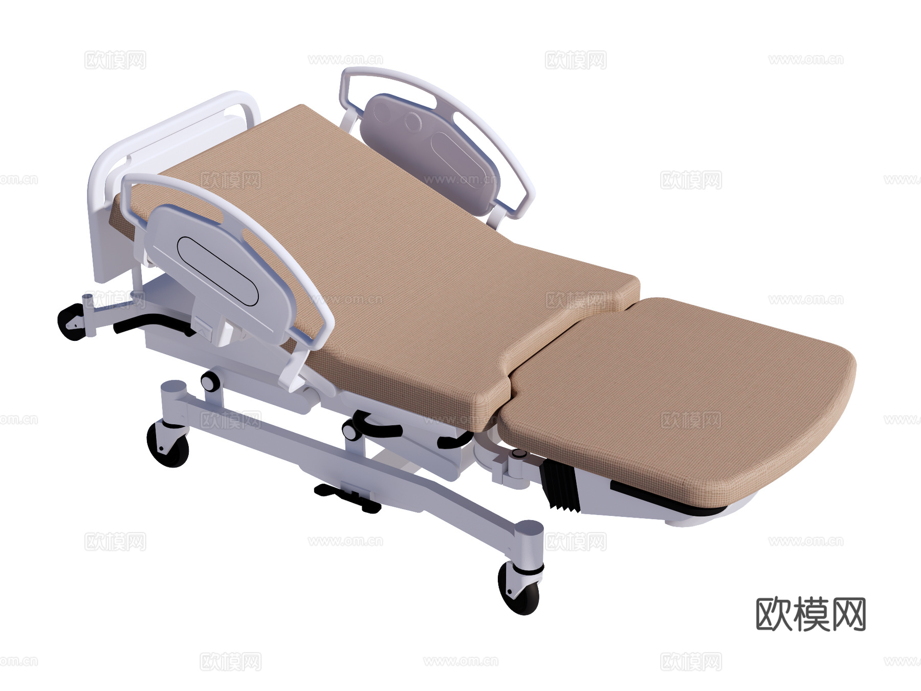 病床su模型下载（渲染图1）