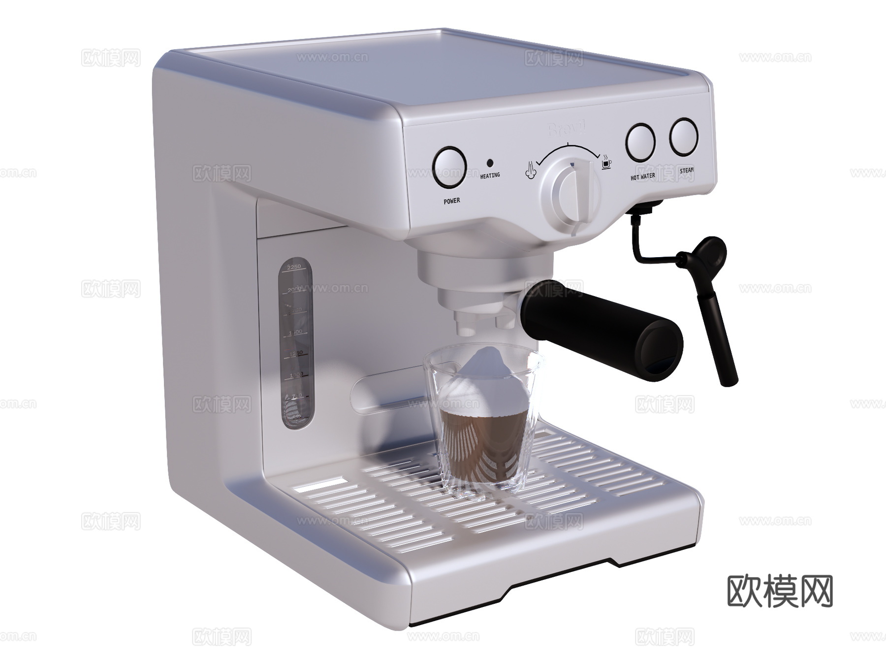 咖啡机su模型下载（渲染图1）