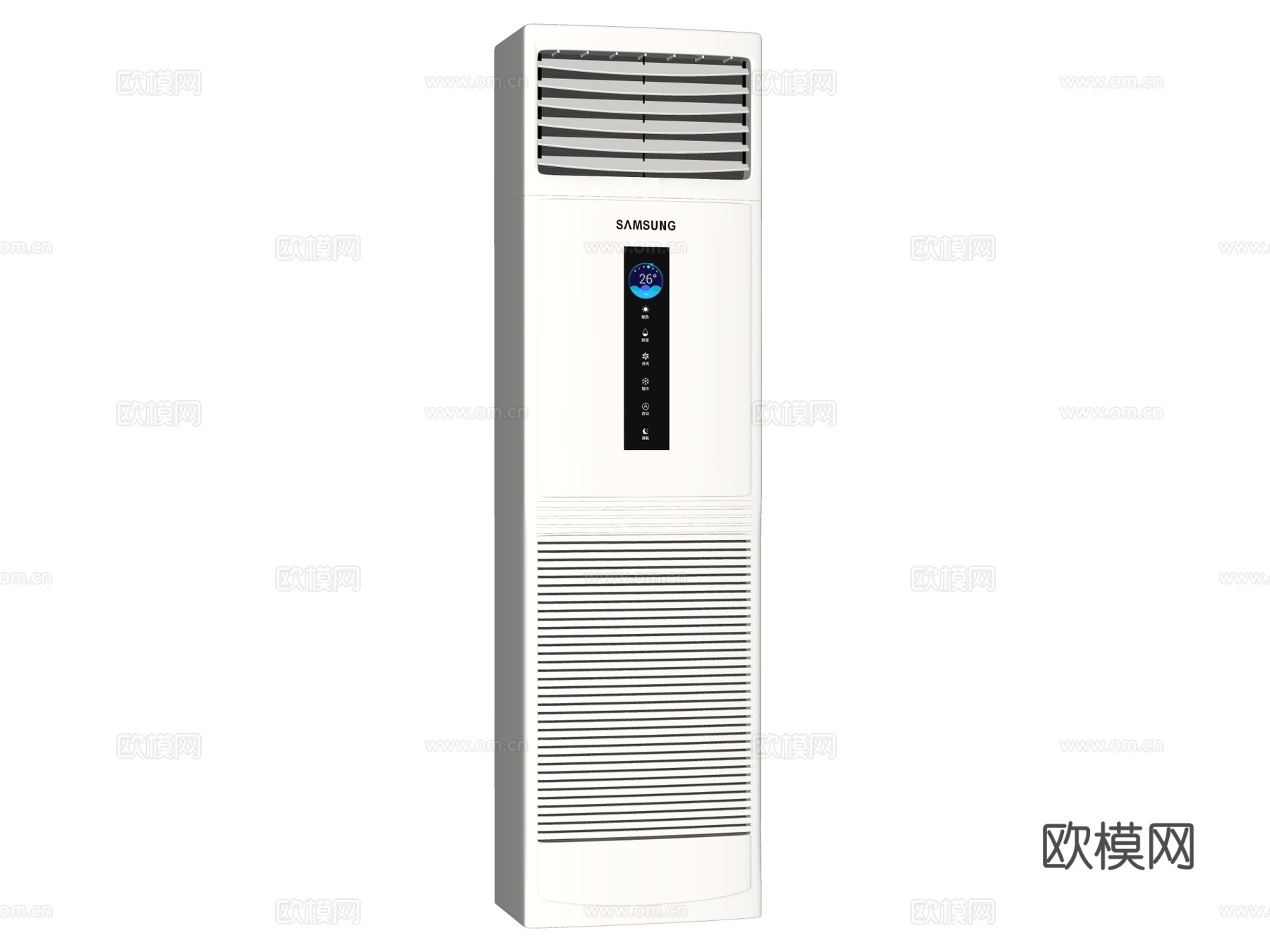 立柜空调 立式空调su模型下载（渲染图2）