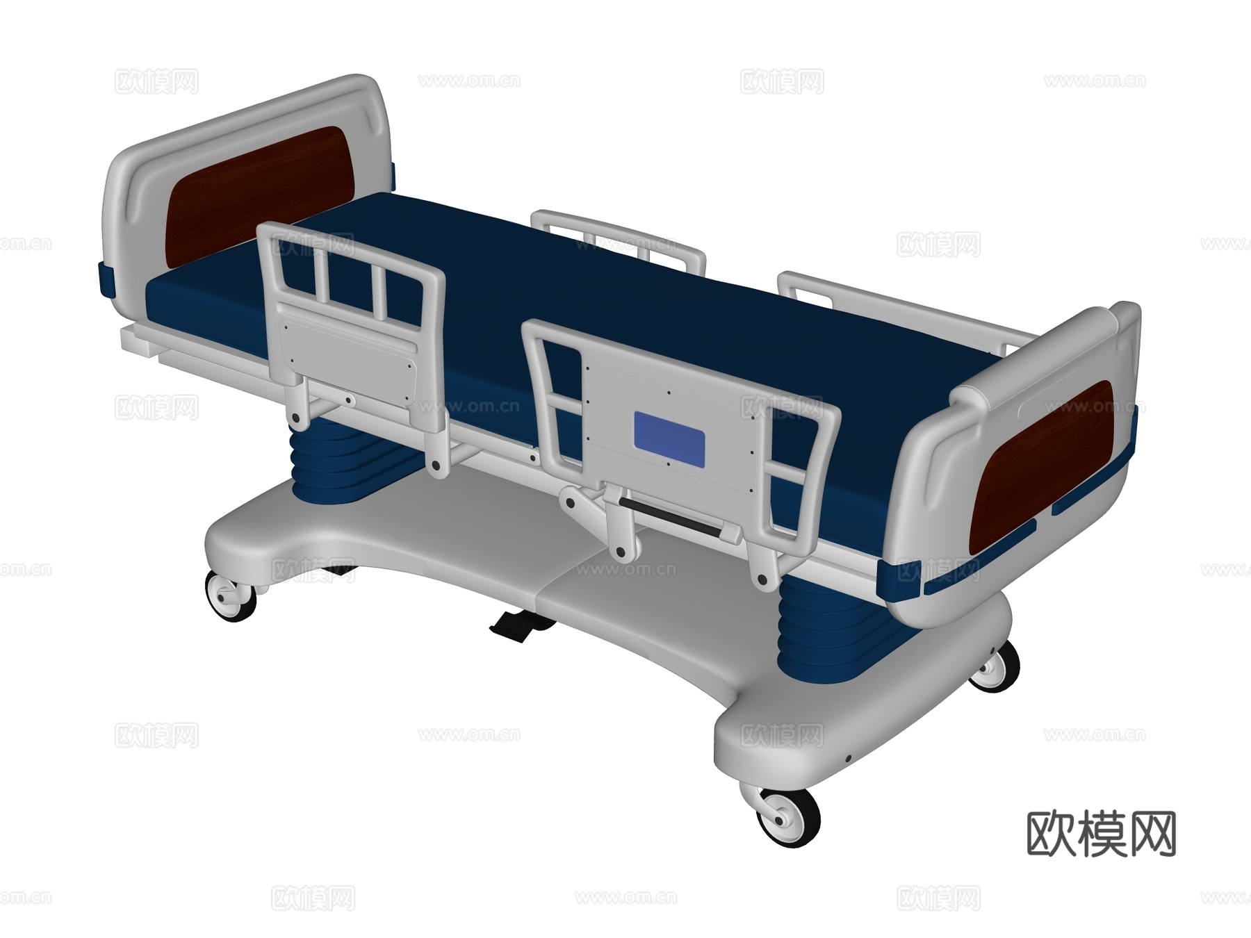 病床su模型下载（渲染图2）