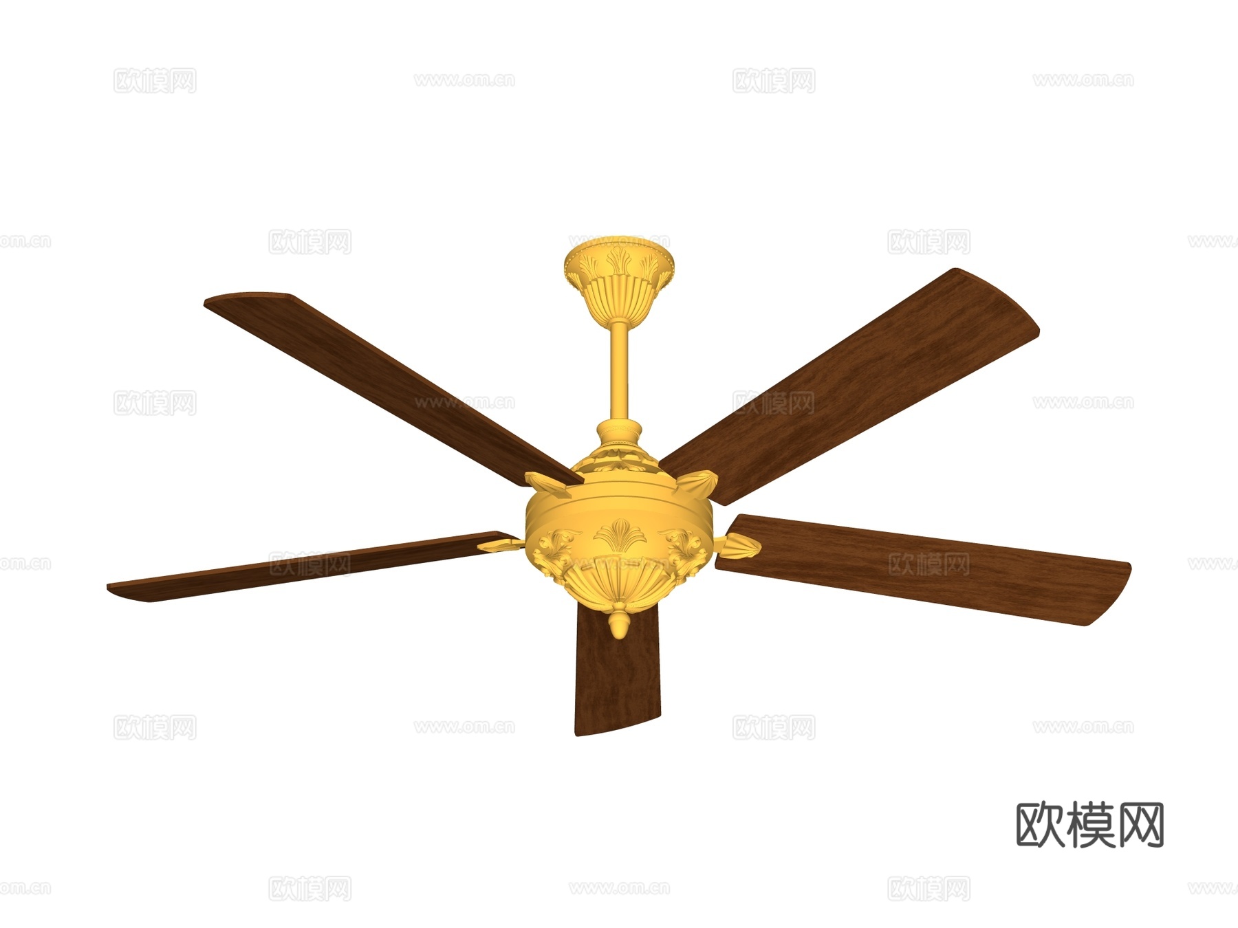 风扇 吊扇su模型下载（渲染图2）