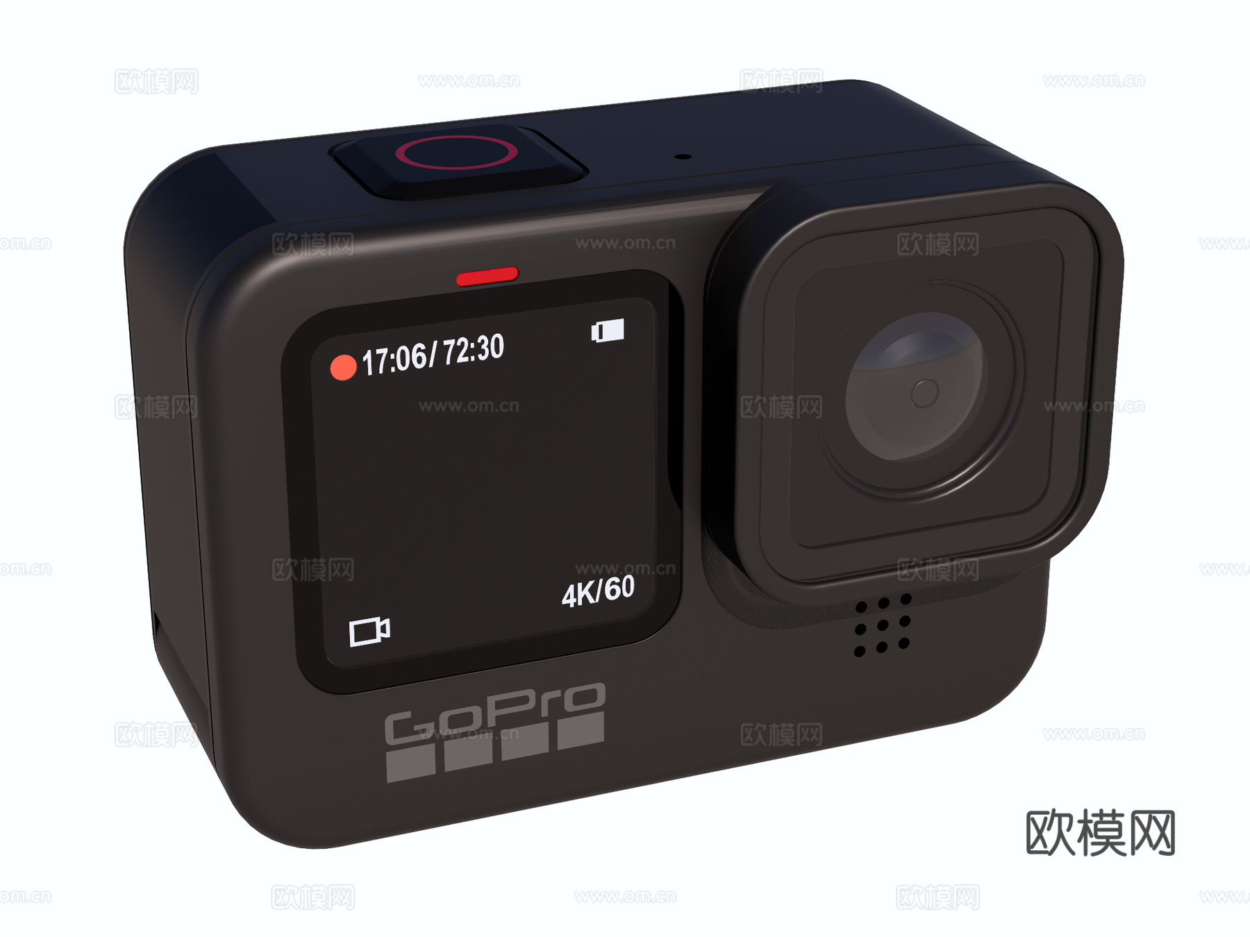 运动相机su模型下载（渲染图1）