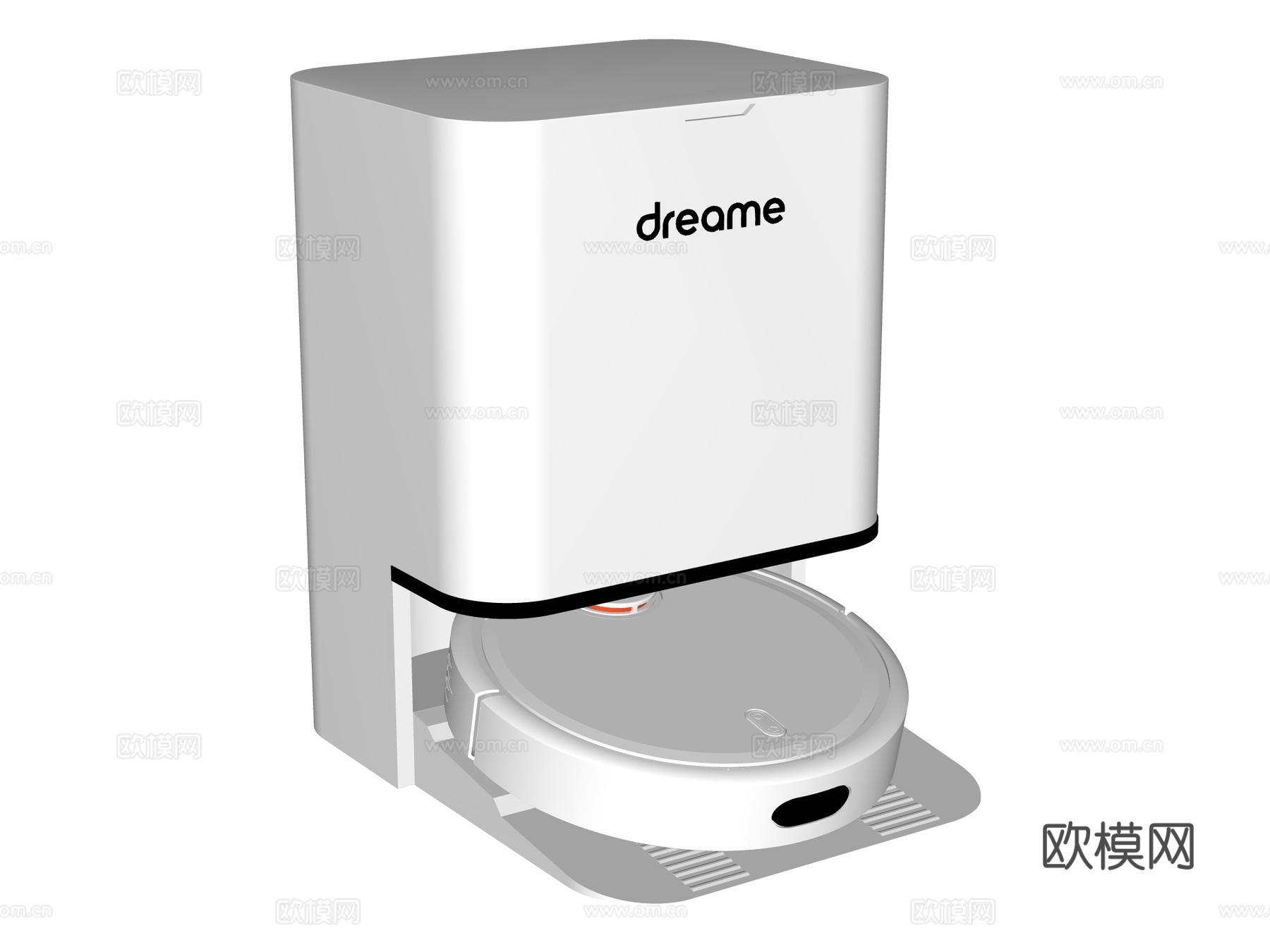 扫地机器人su模型下载（渲染图2）