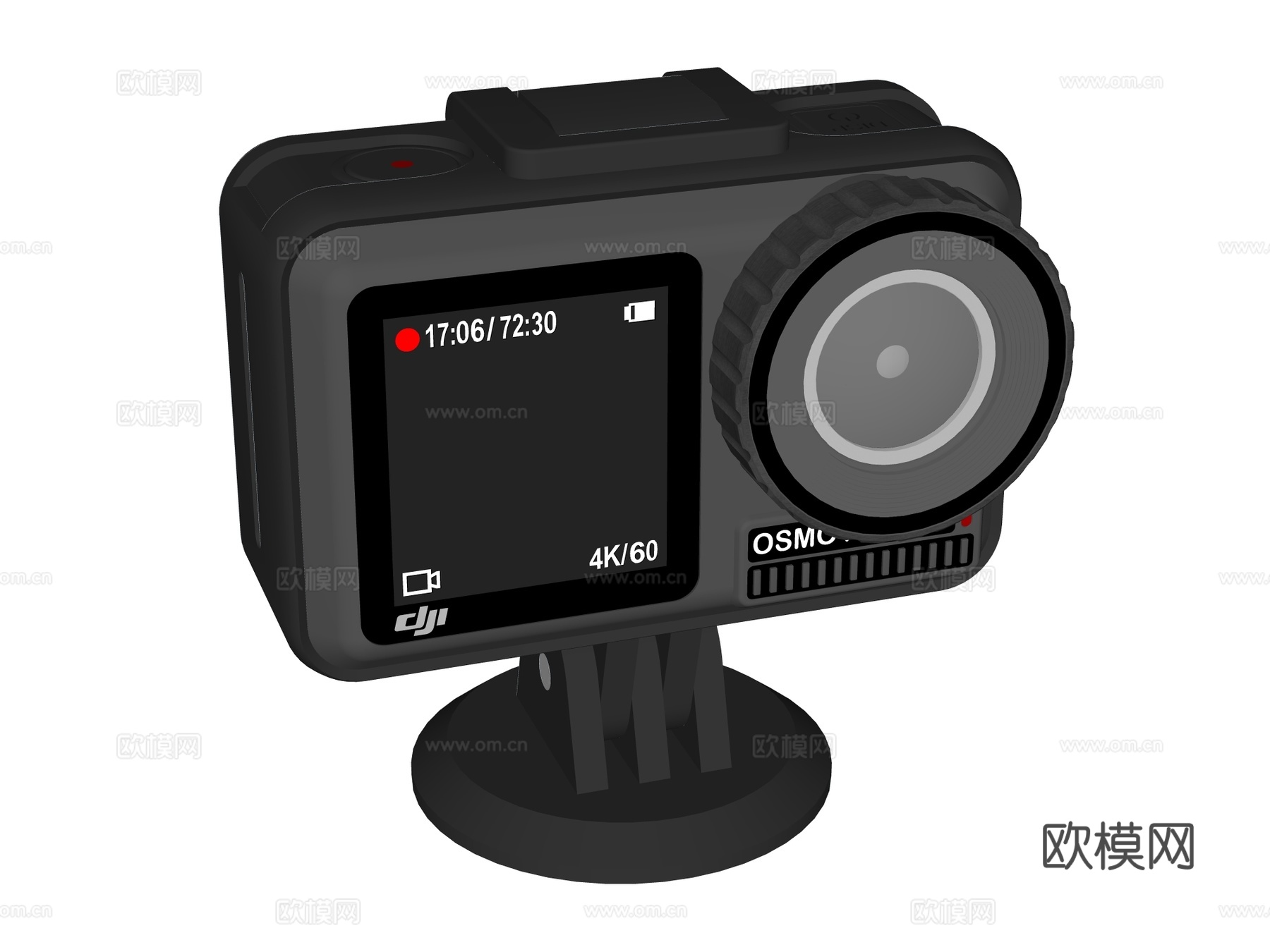 运动相机su模型下载（渲染图2）