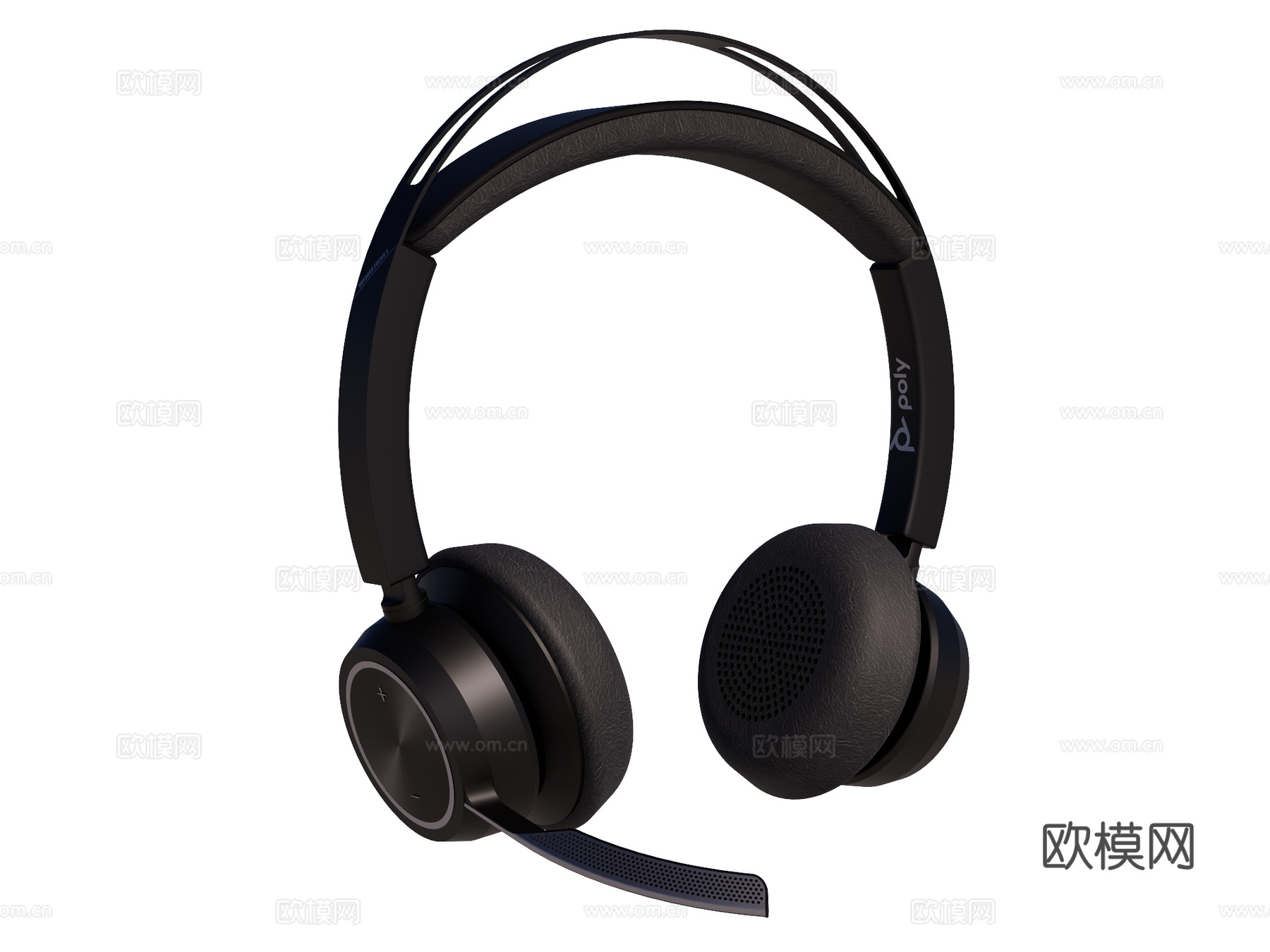 头戴式耳机su模型下载（渲染图1）