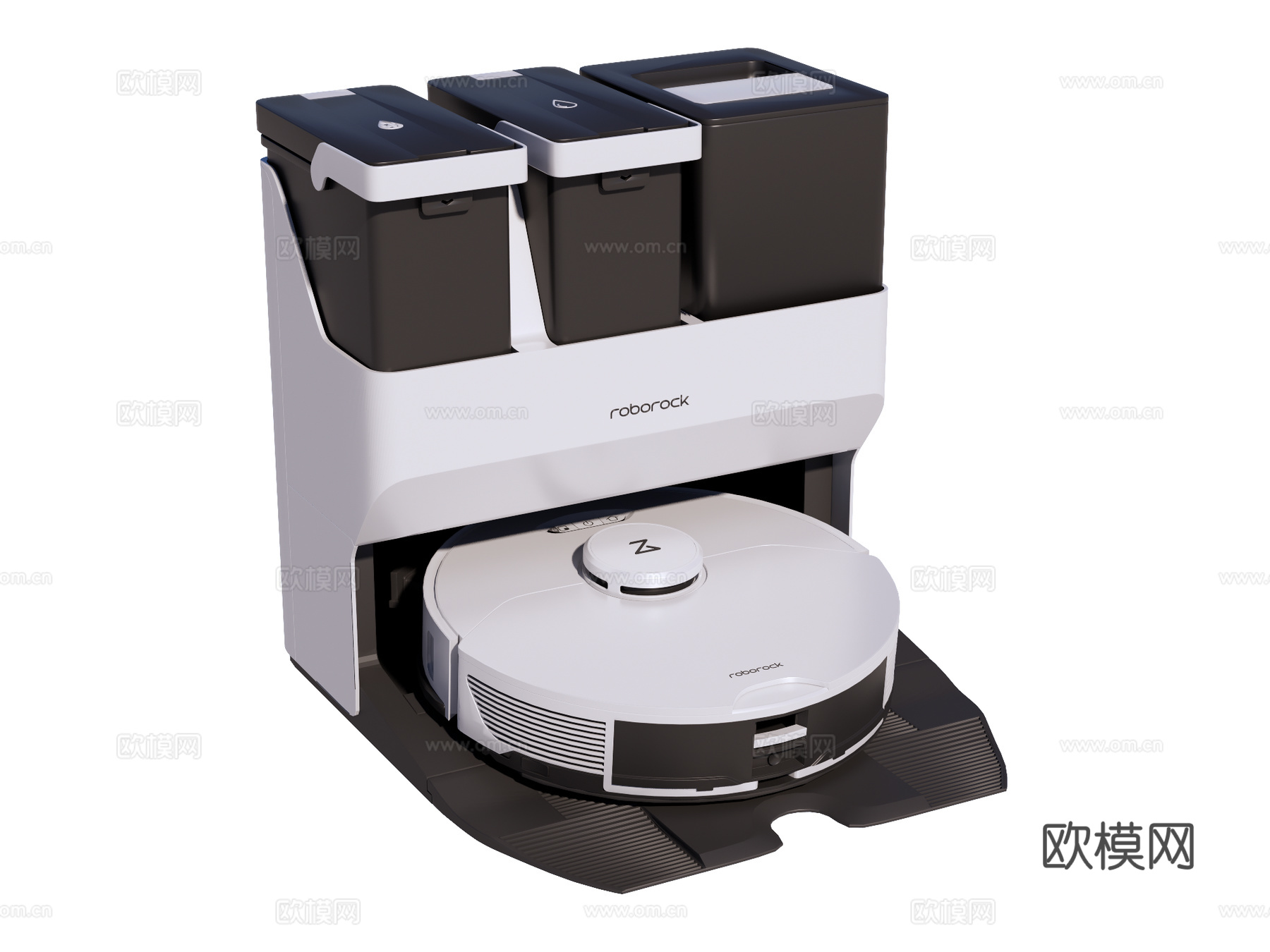 扫地机器人su模型下载（渲染图1）