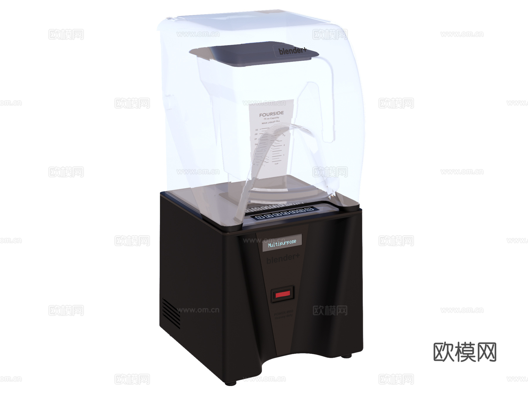 破壁机 榨汁机su模型下载（渲染图1）