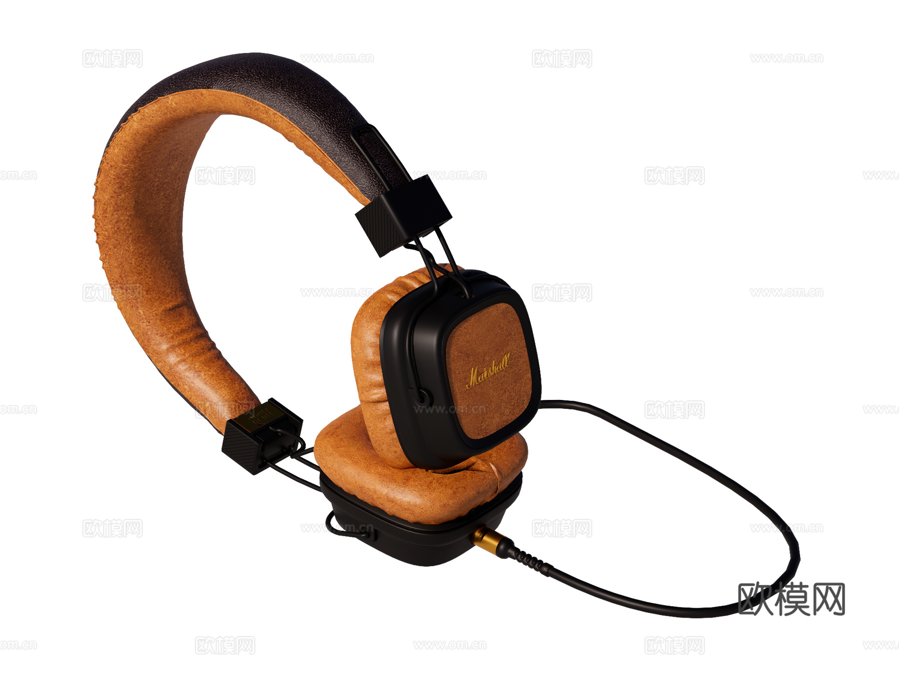 头戴式耳机 hifi耳机su模型下载（渲染图1）