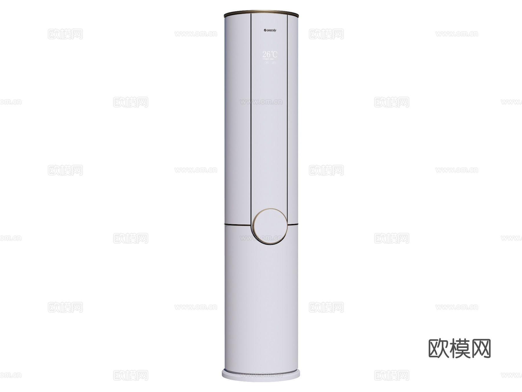 立式空调 立柜空调su模型下载（渲染图1）