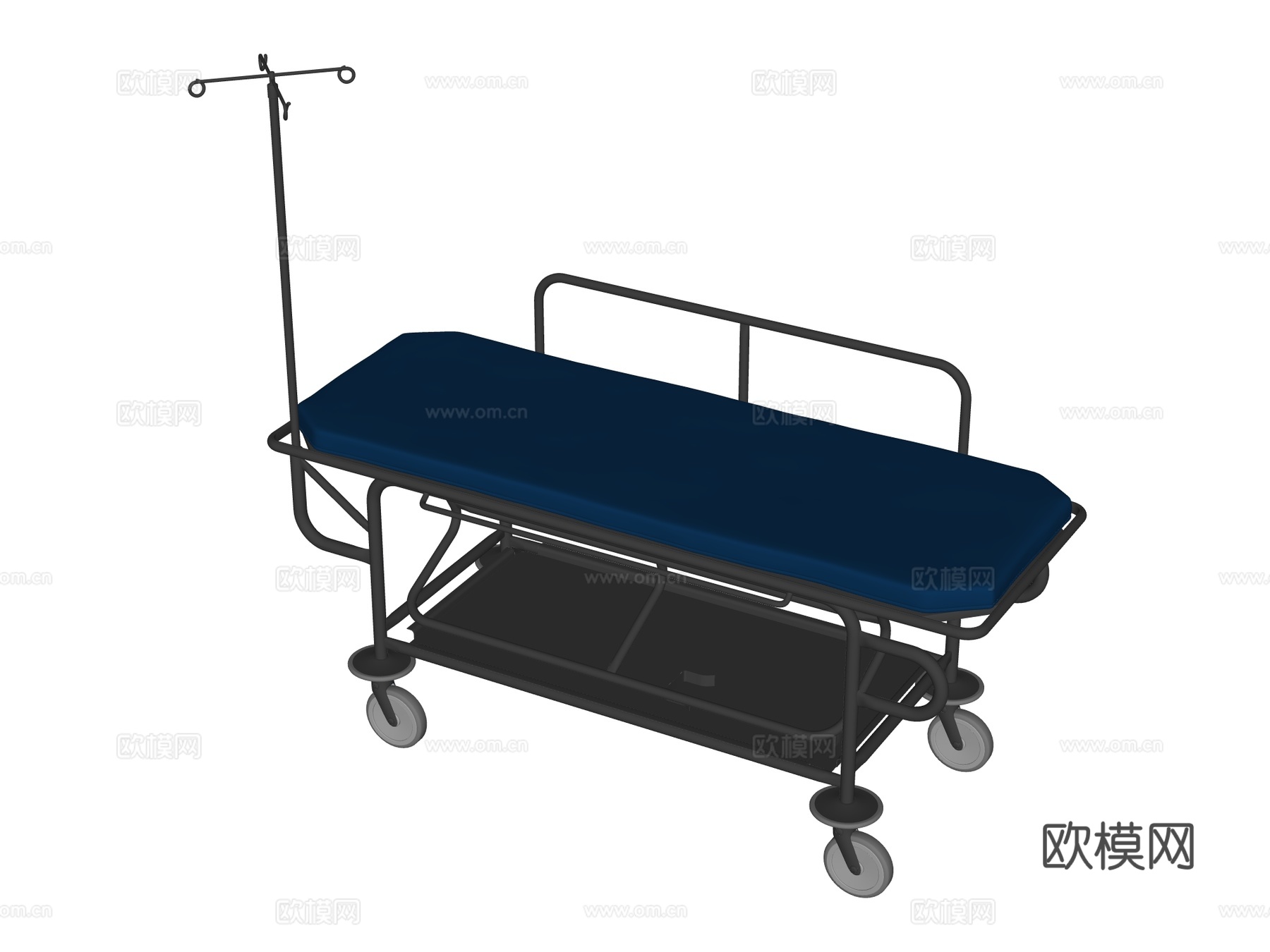 病床su模型下载（渲染图2）