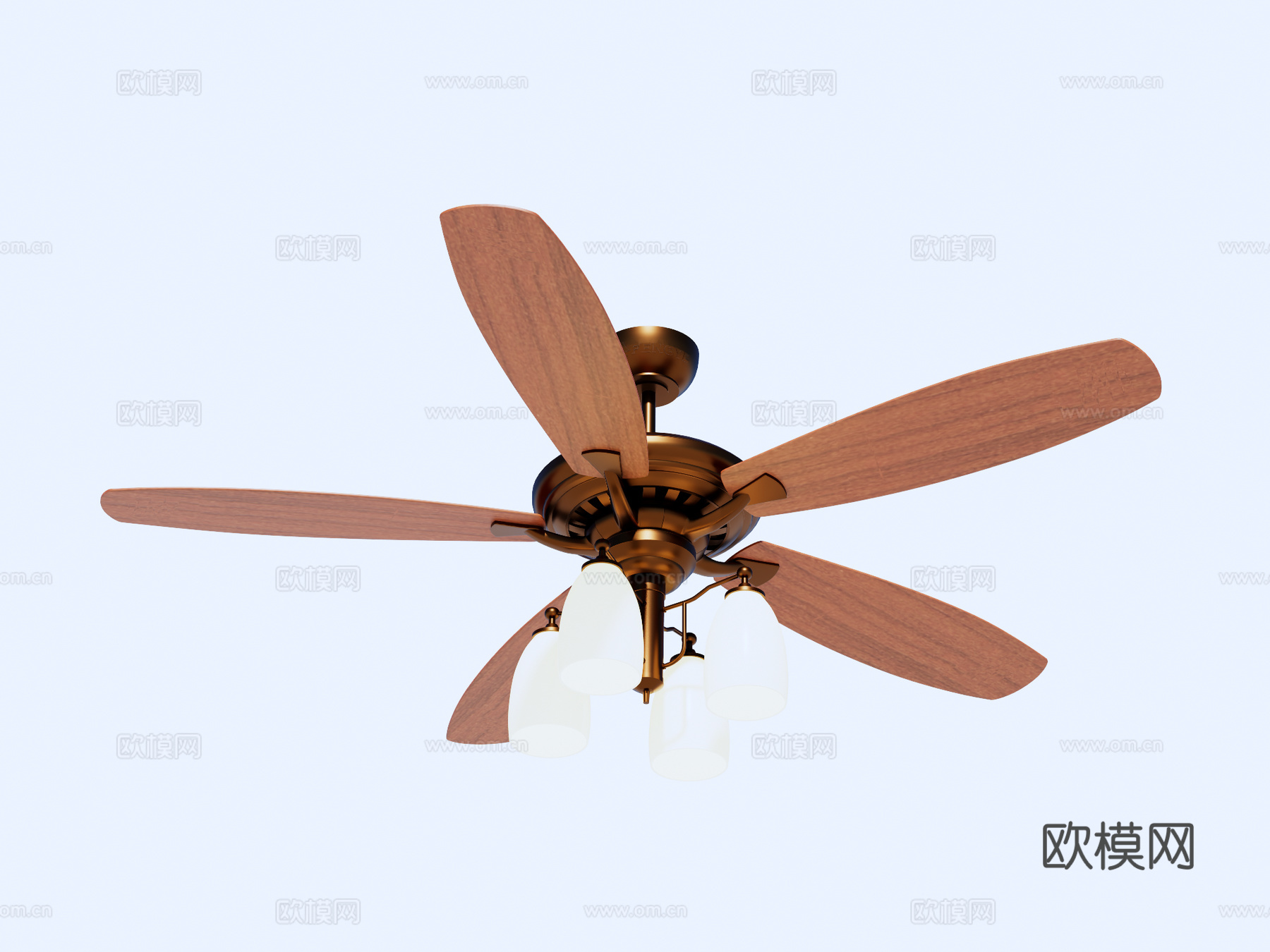 风扇 吊扇 风扇灯su模型下载（渲染图1）
