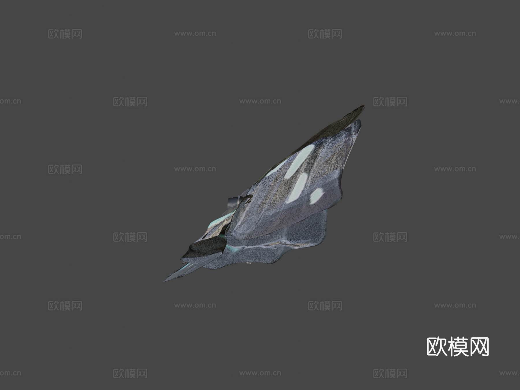 绿带翠凤蝶su模型下载（渲染图5）