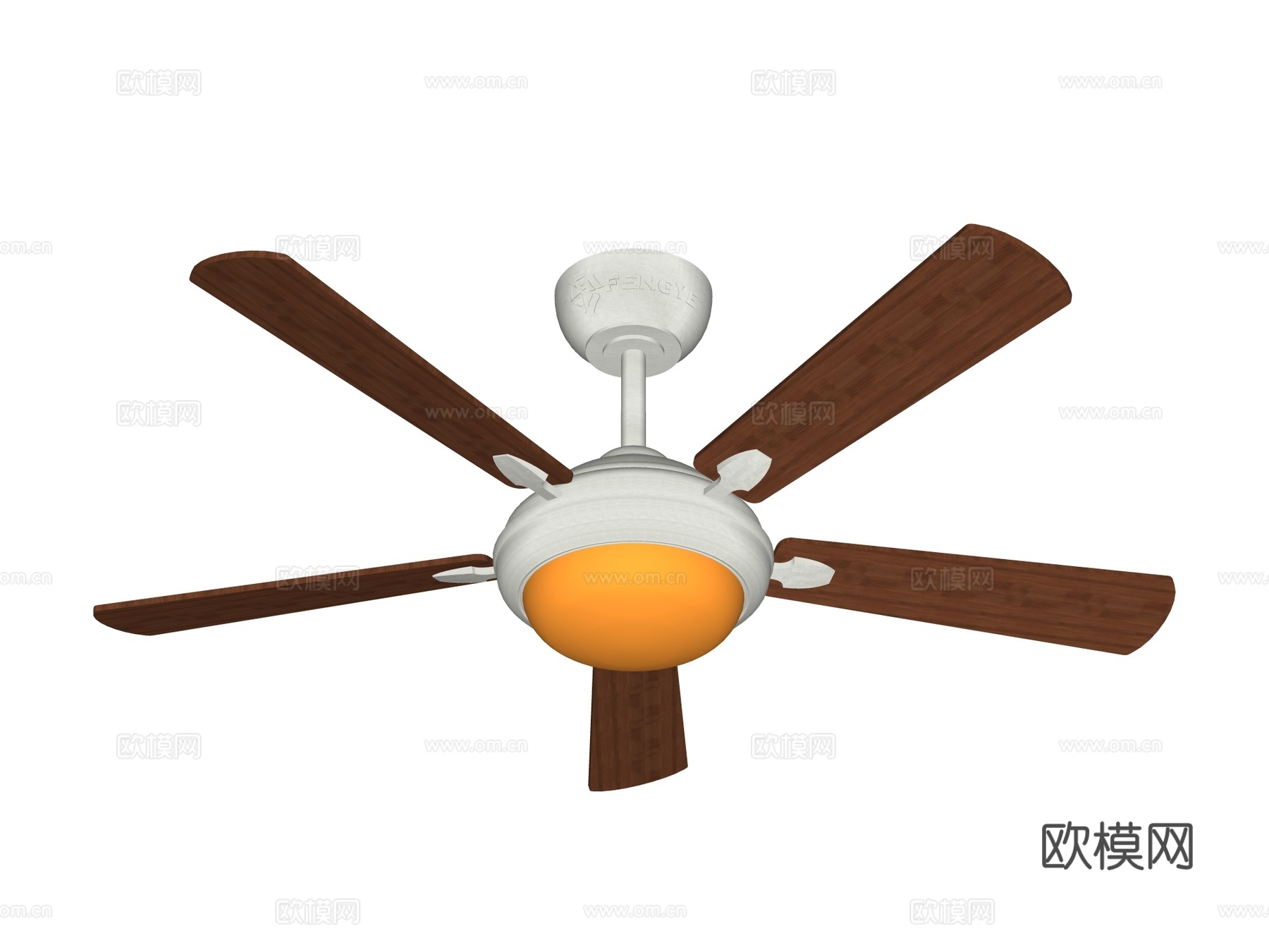 风扇 吊扇 风扇灯su模型下载（渲染图2）