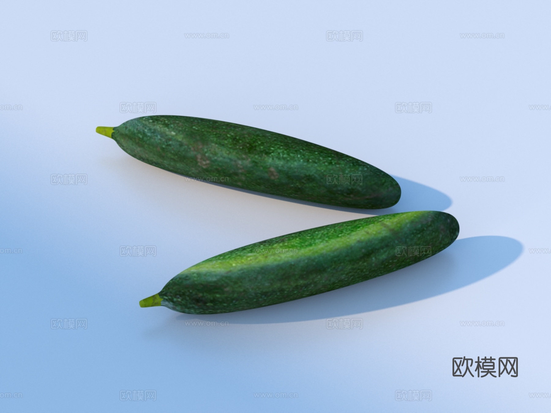 黄瓜 蔬菜3d模型