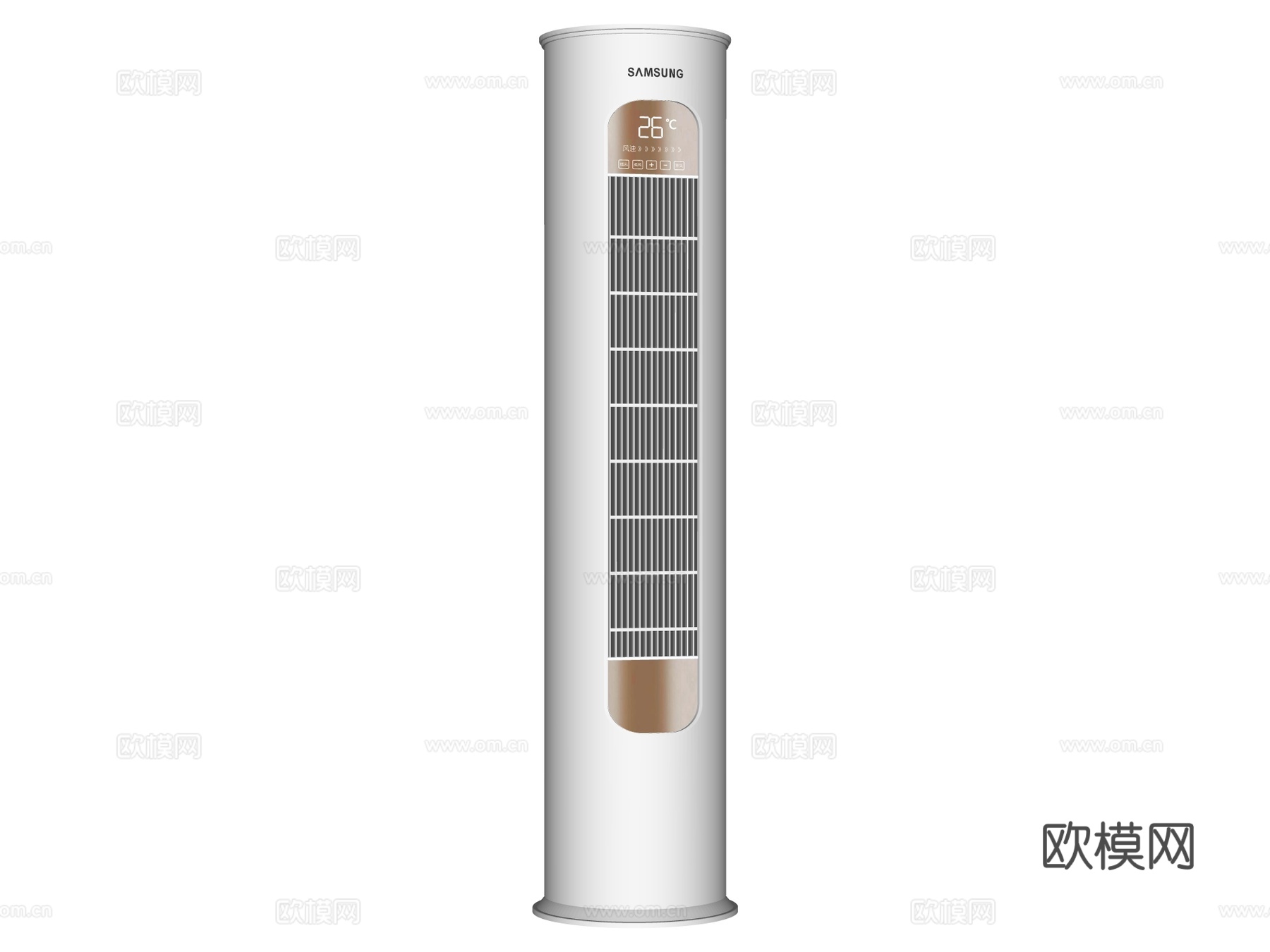 立式空调 立柜空调su模型下载（渲染图2）