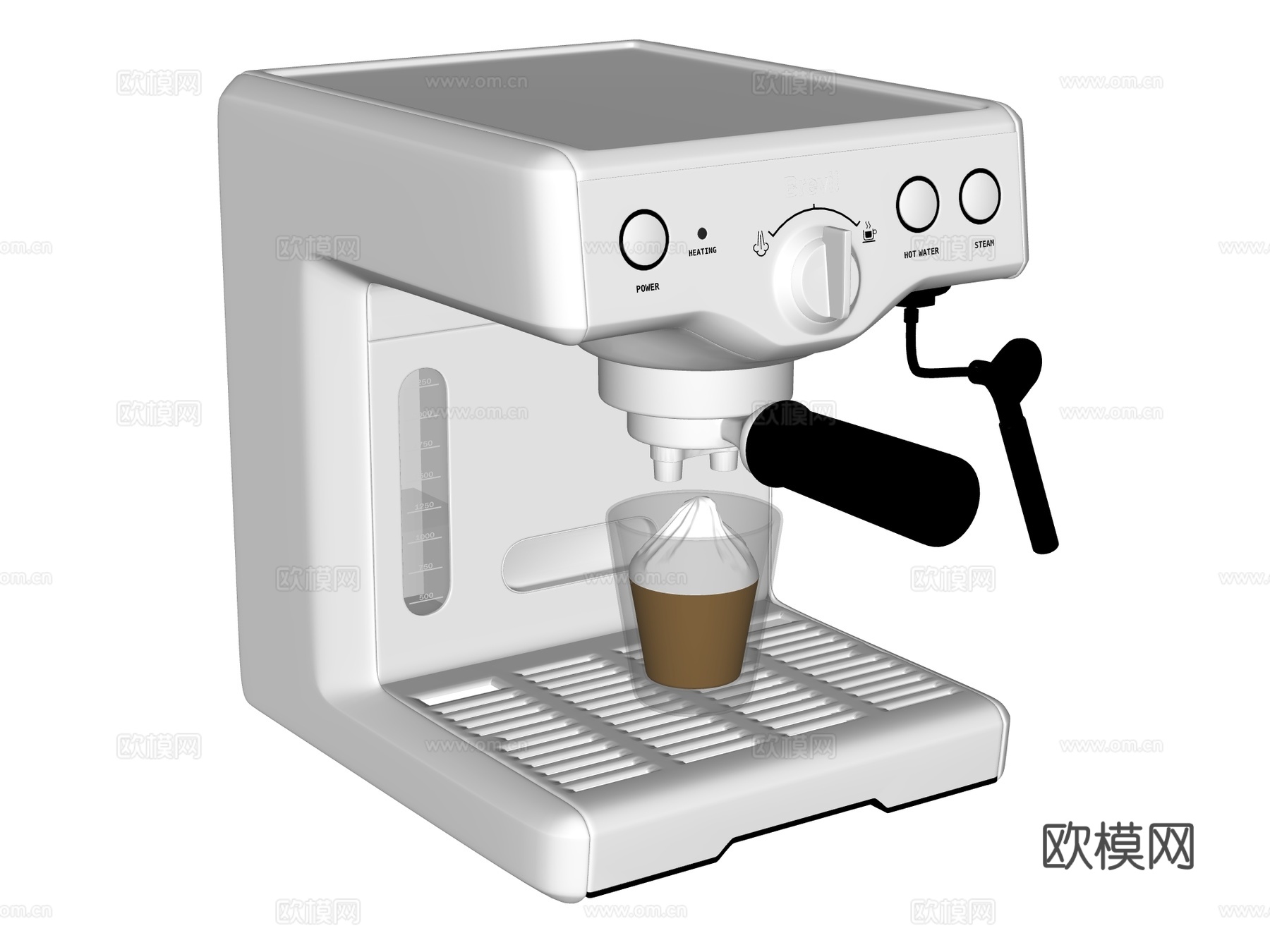 咖啡机su模型下载（渲染图2）